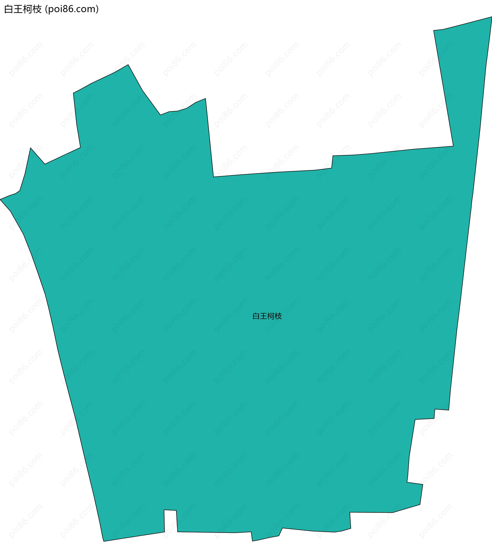 白王柯枝边界地图