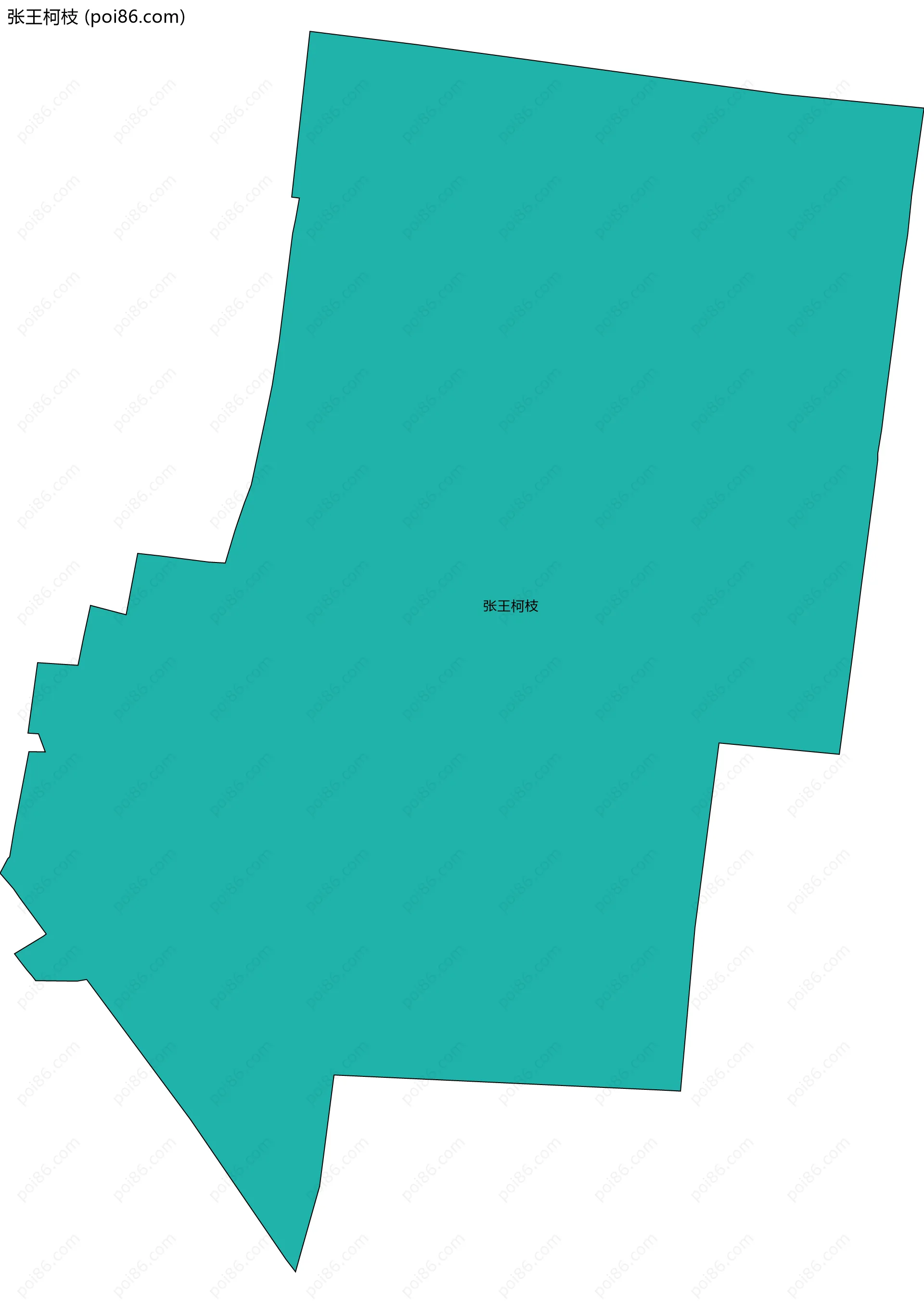 张王柯枝边界地图