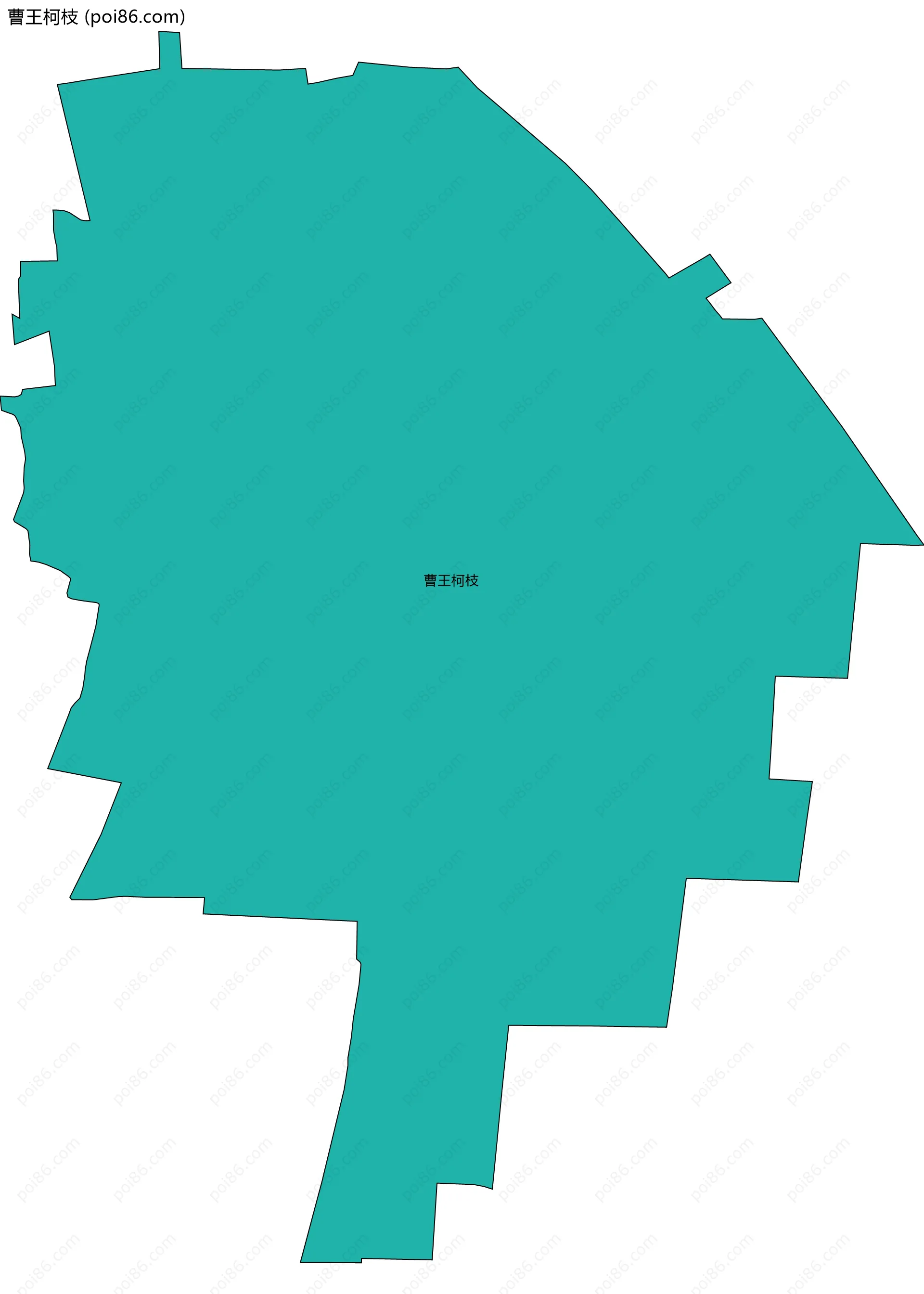 曹王柯枝边界地图