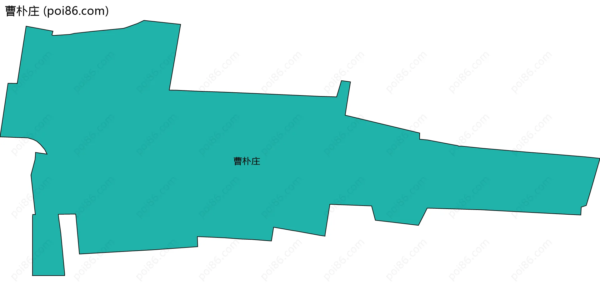 曹朴庄边界地图