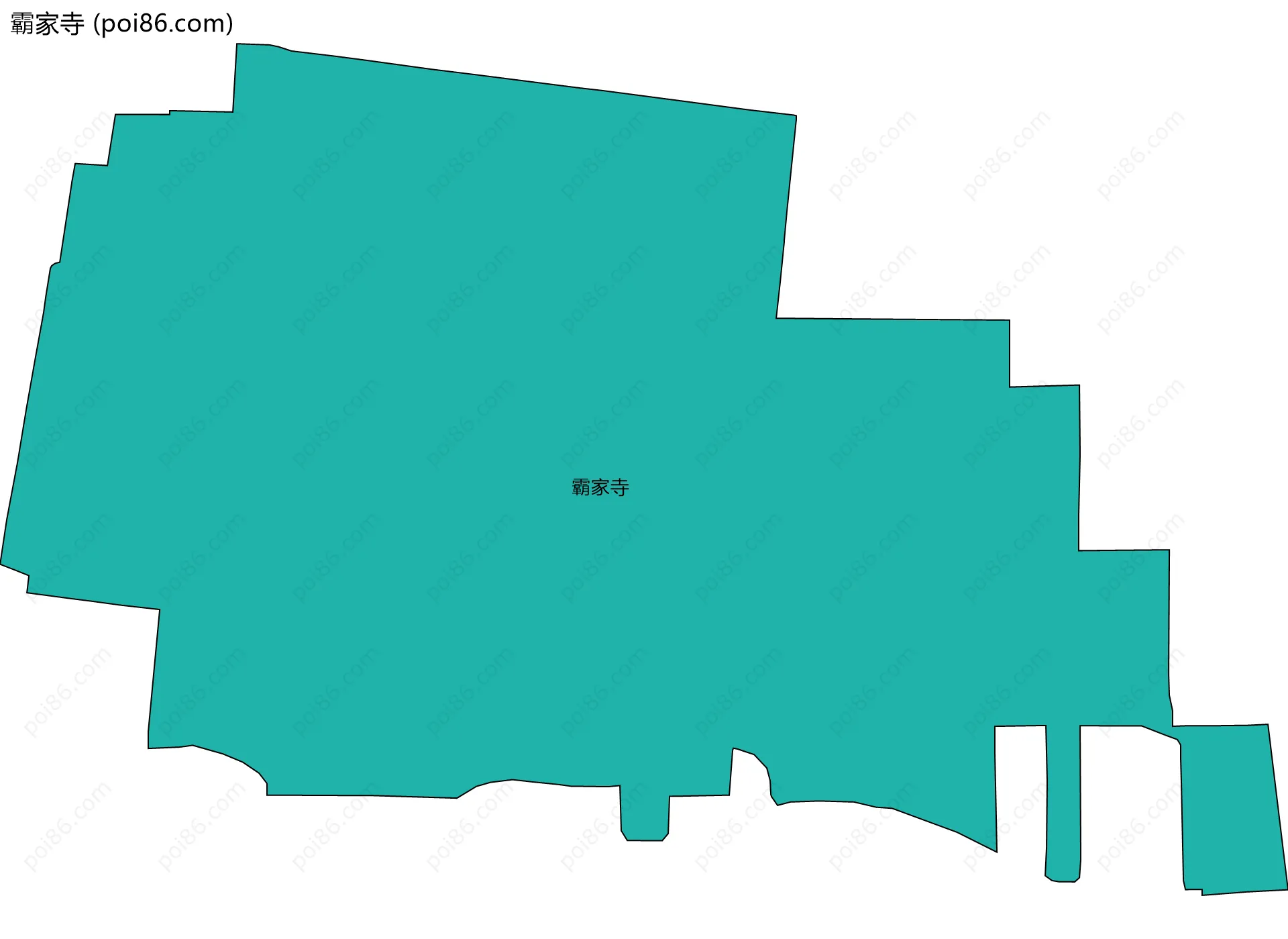 霸家寺边界地图