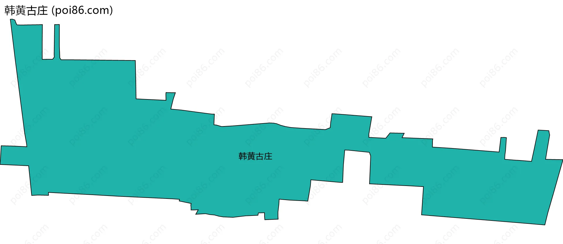 韩黄古庄边界地图