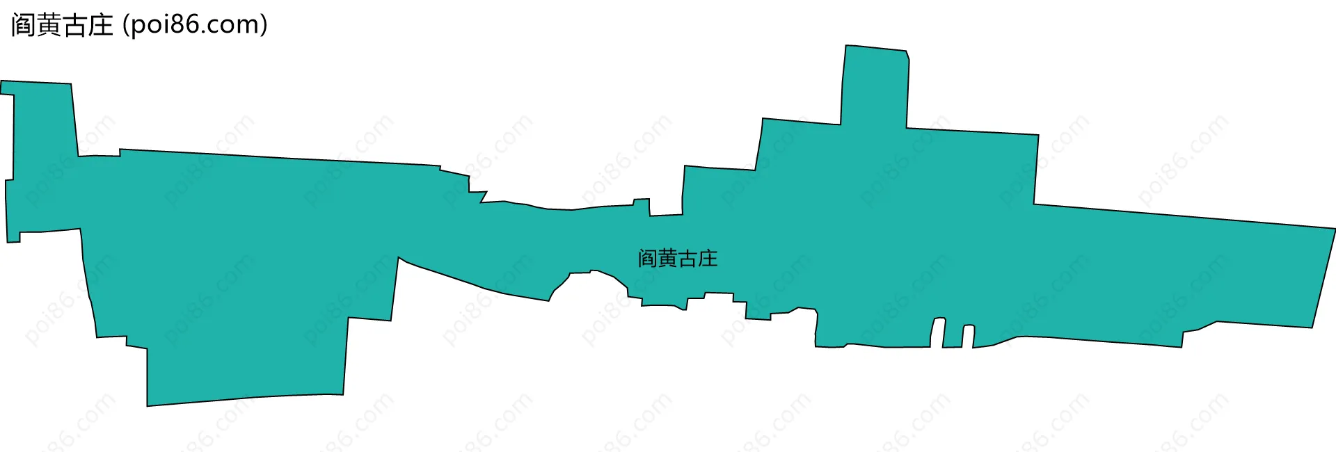 阎黄古庄边界地图