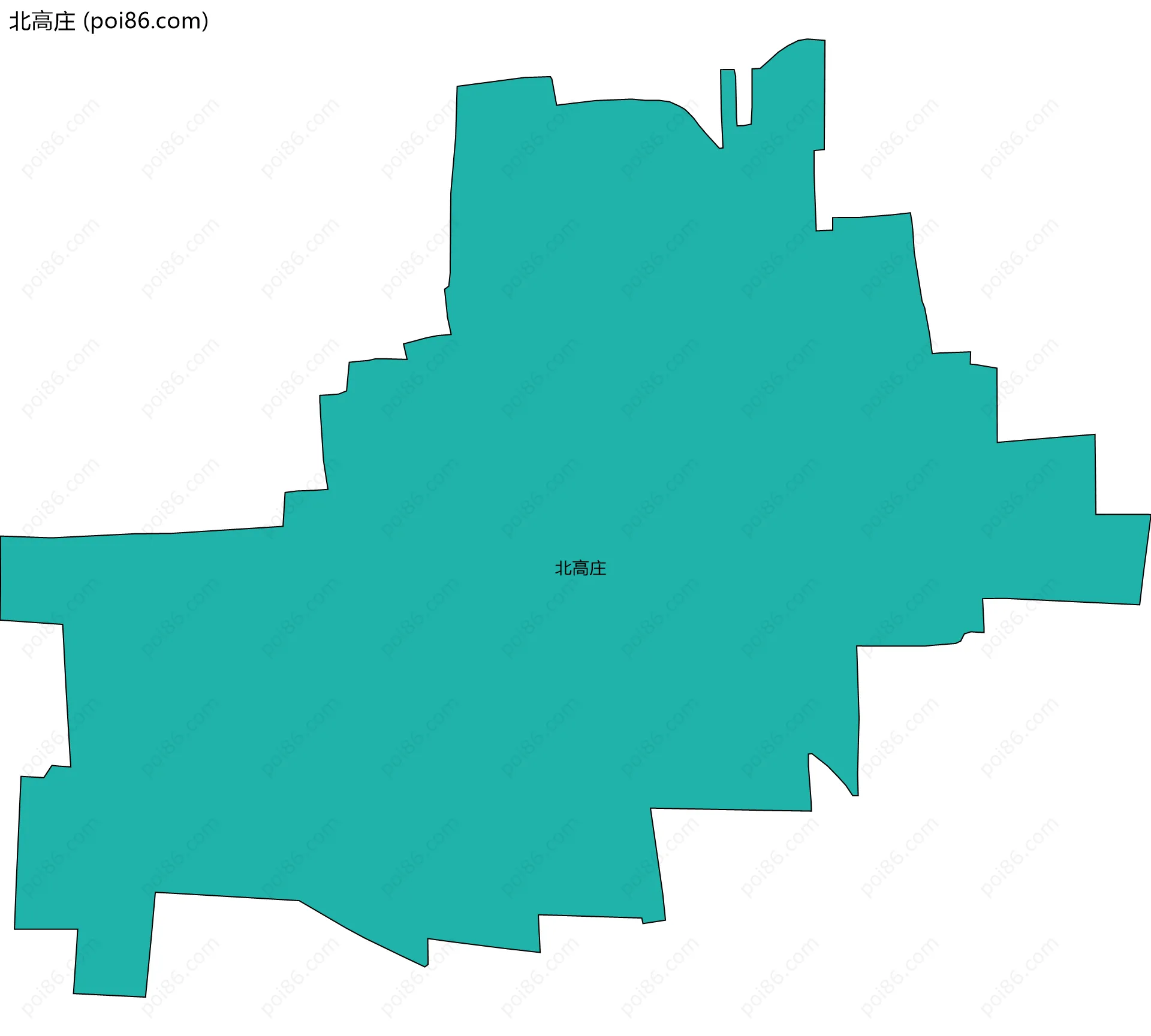 北高庄边界地图