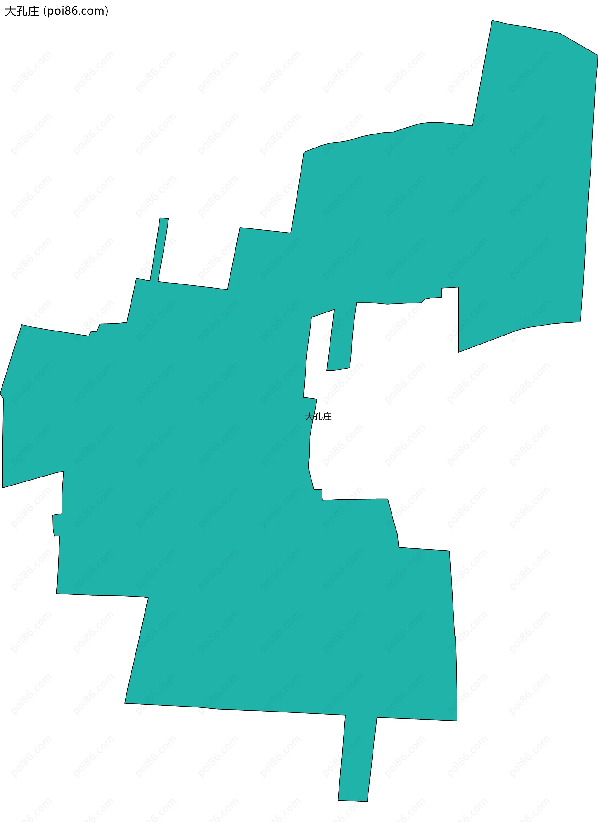 大孔庄边界地图