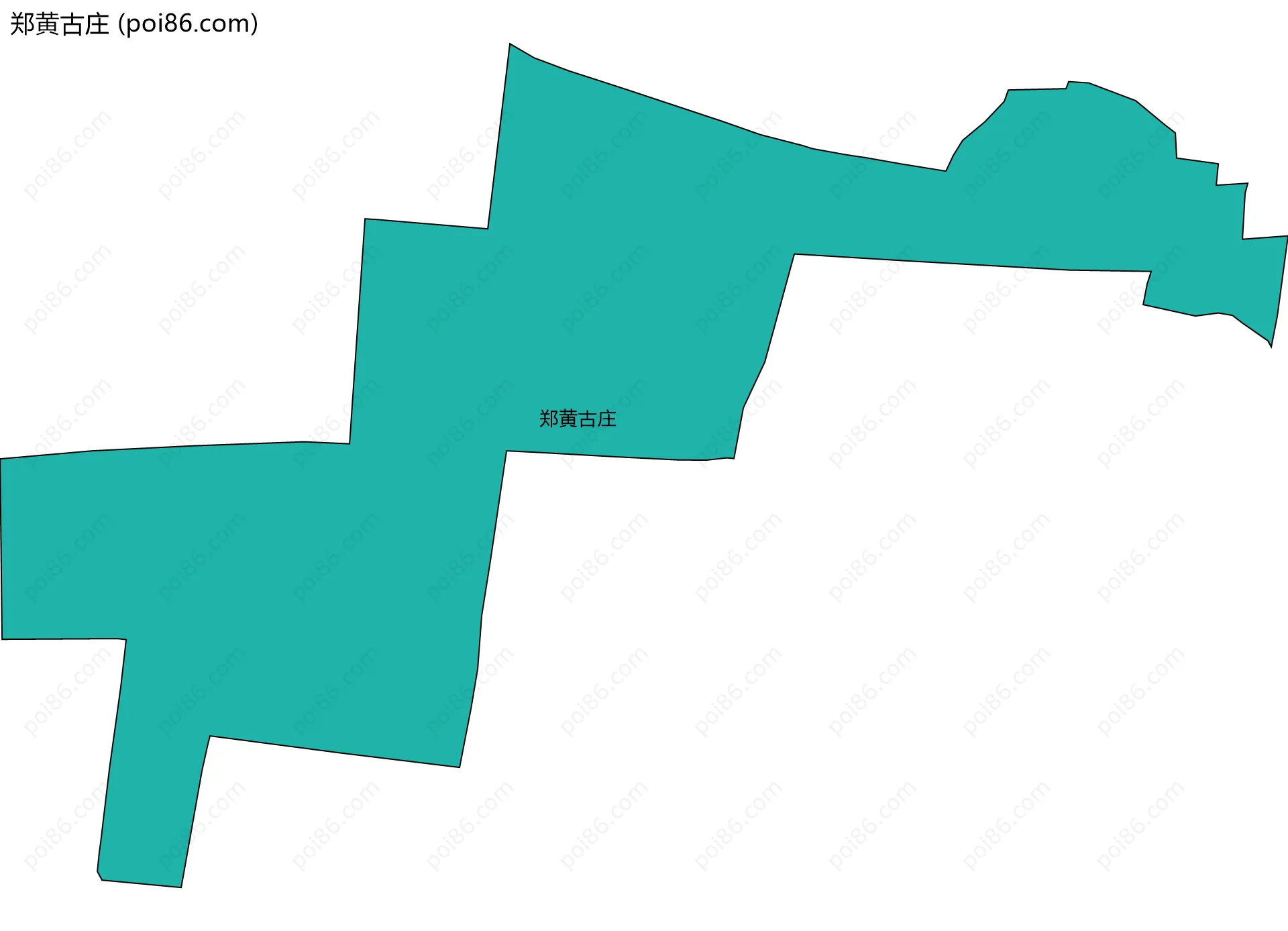 郑黄古庄边界地图