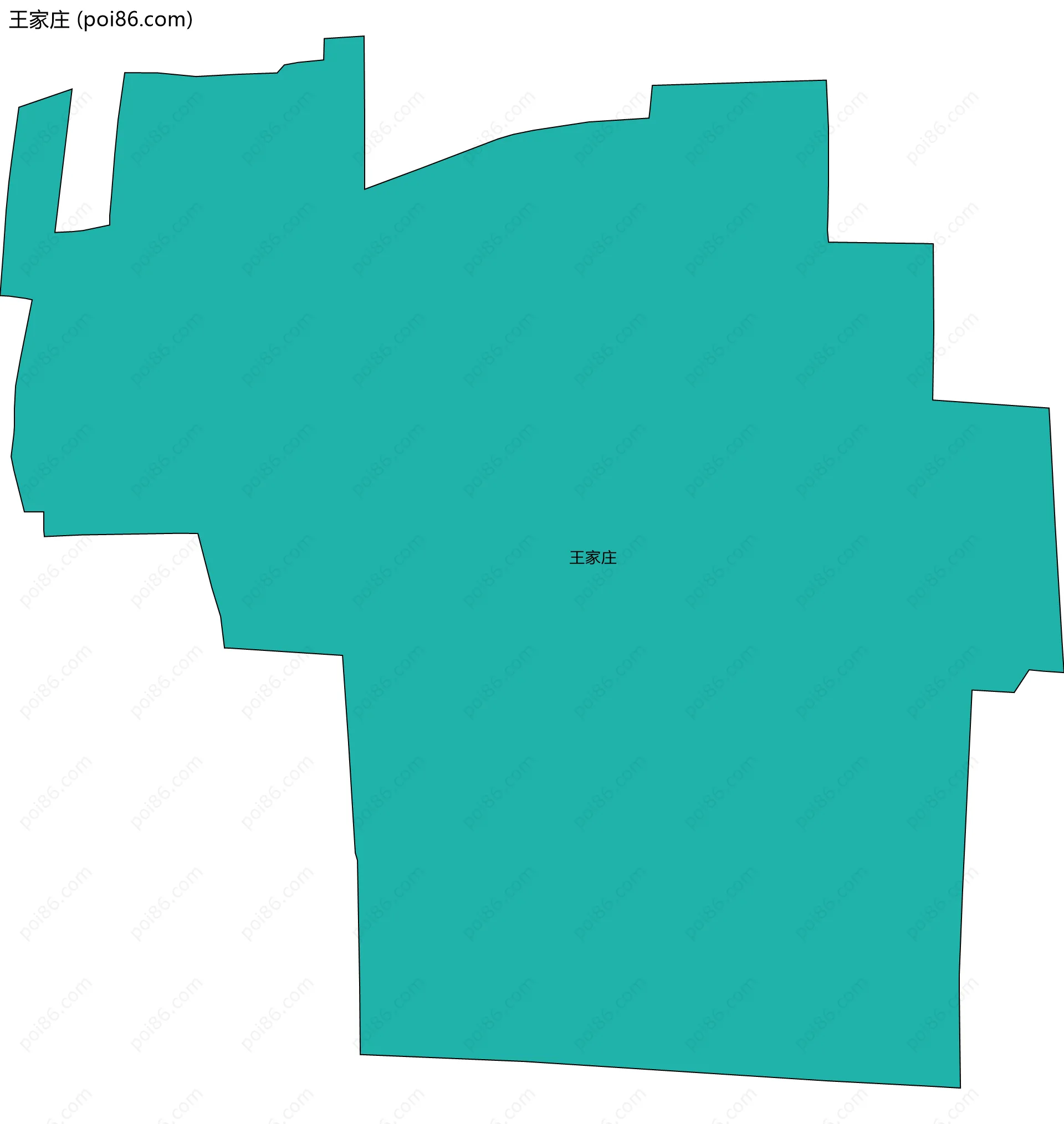 王家庄边界地图