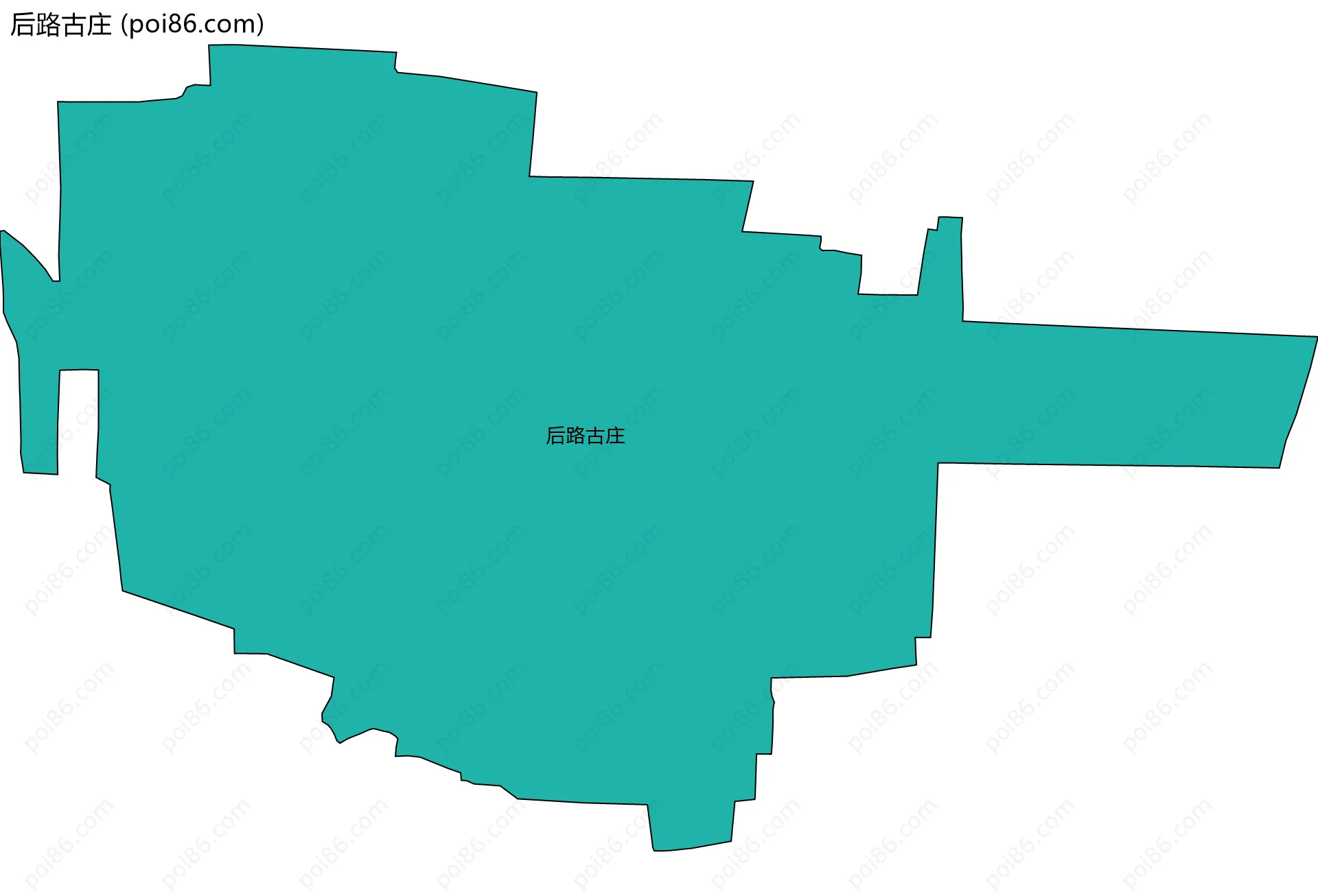 后路古庄边界地图