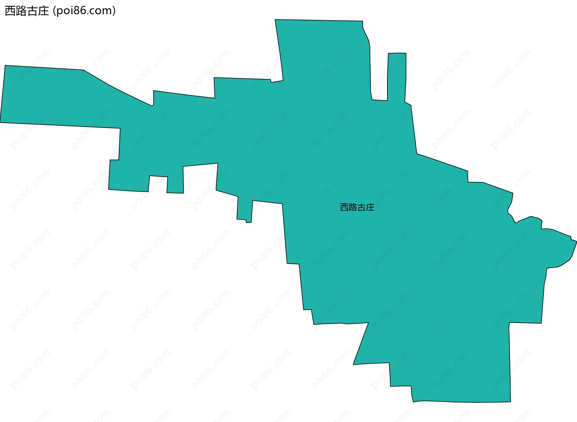 西路古庄边界地图