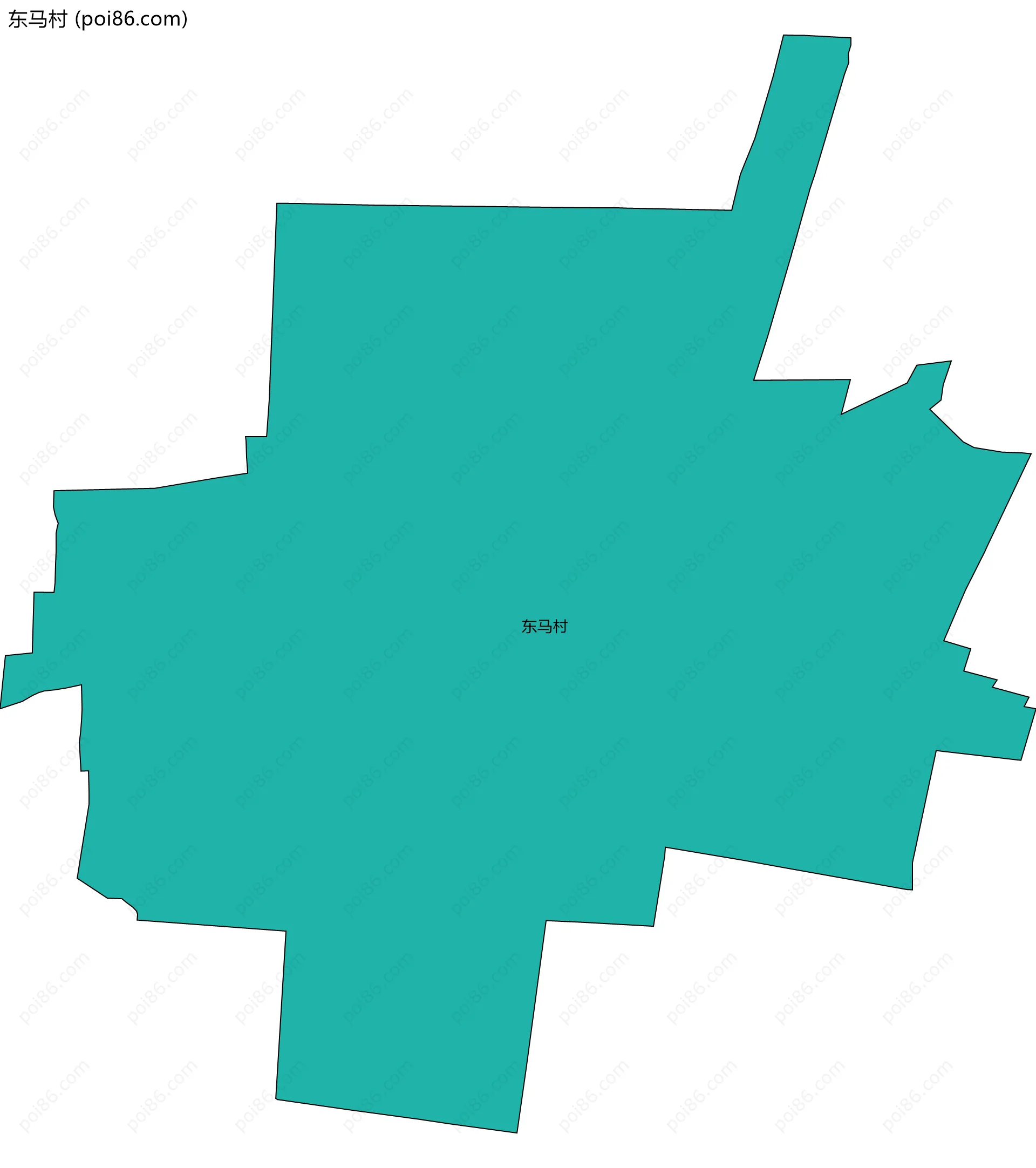 东马村边界地图