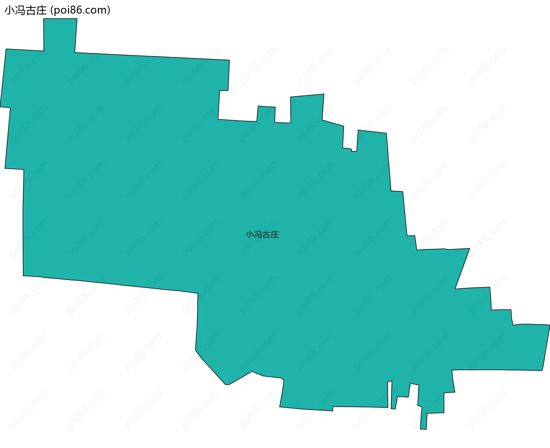 小冯古庄边界地图
