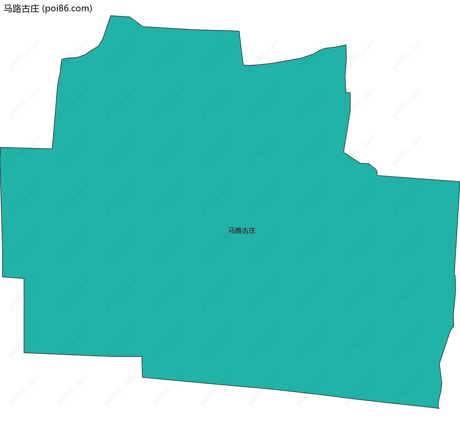 马路古庄边界地图