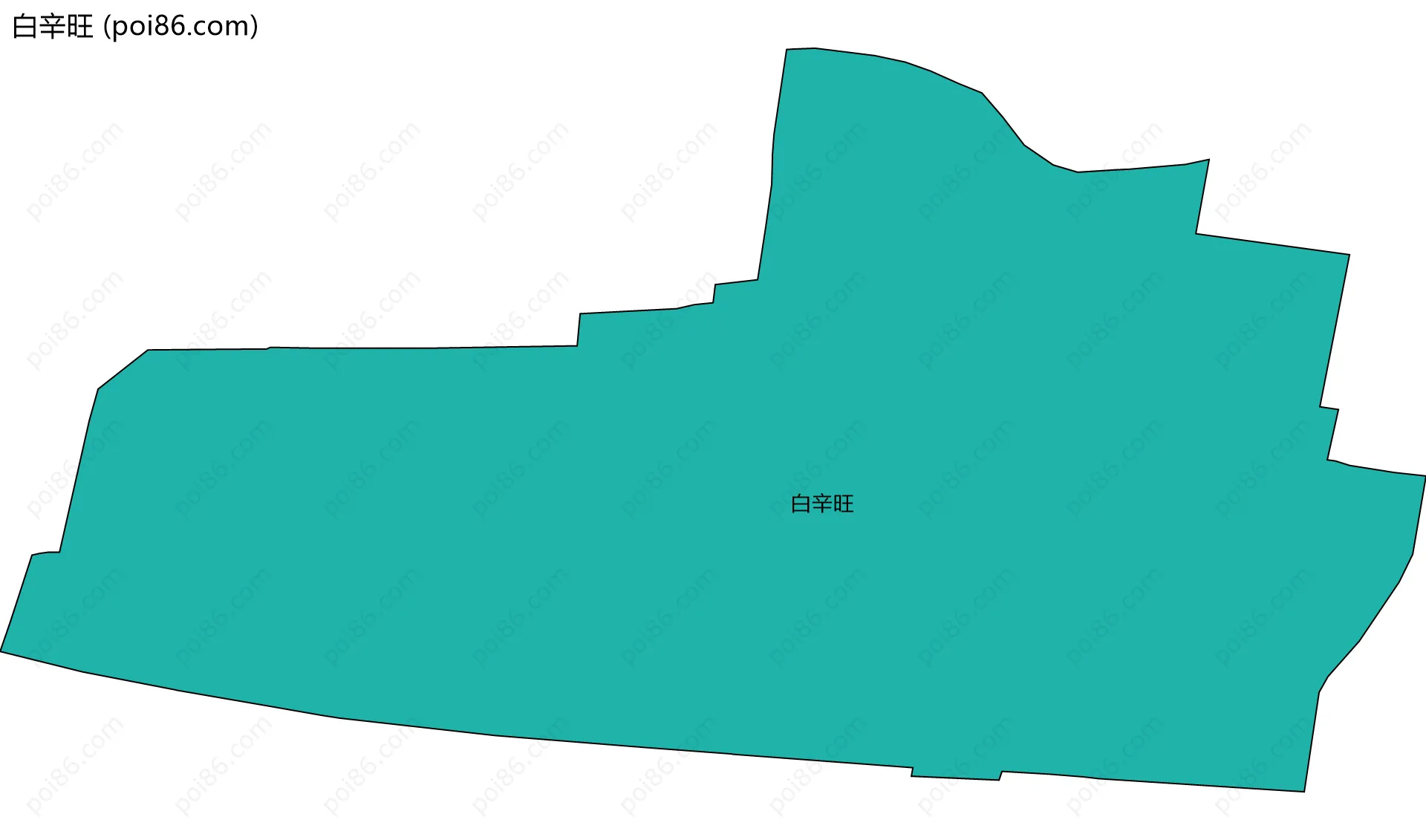 白辛旺边界地图