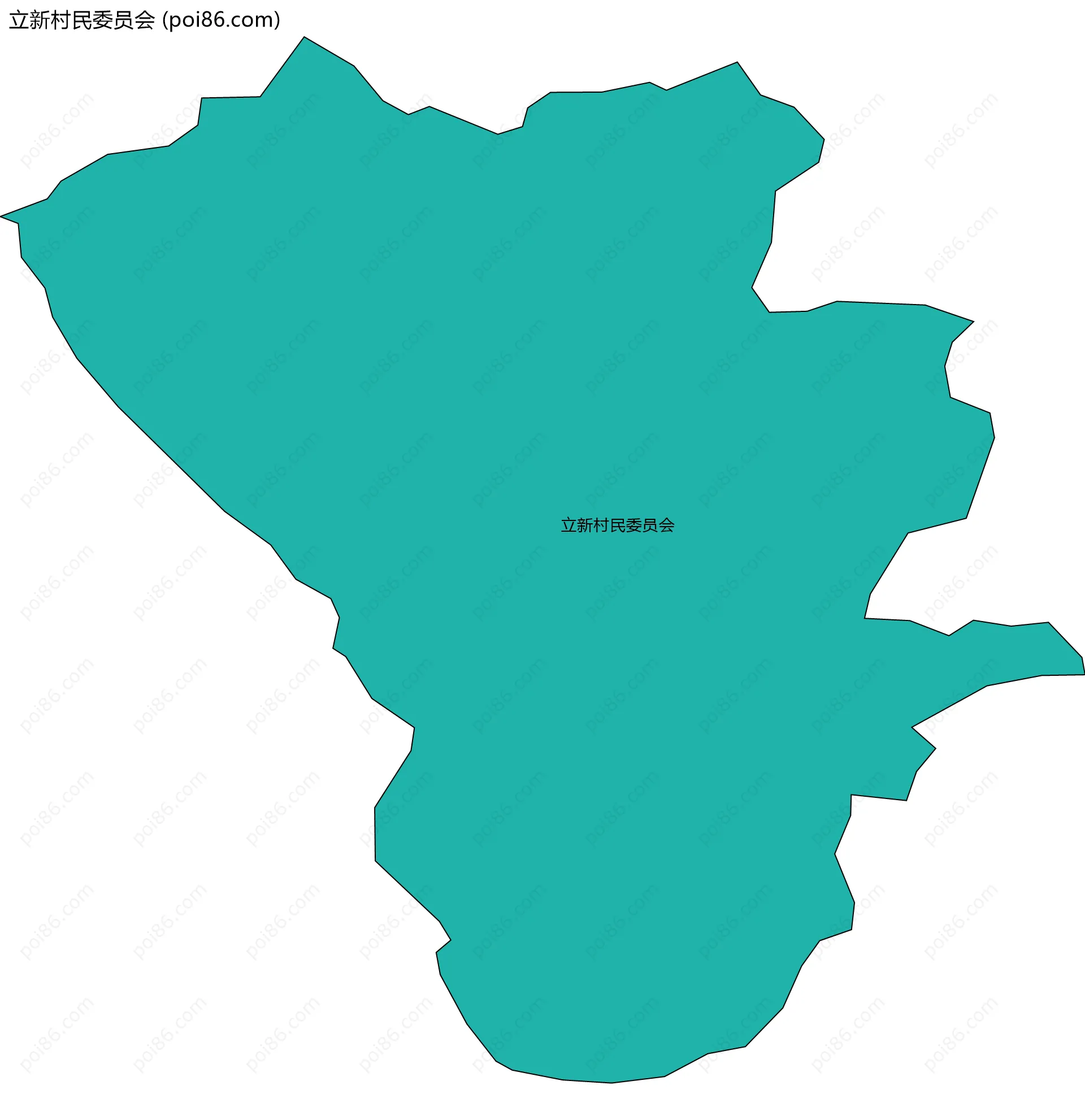 立新村民委员会边界地图