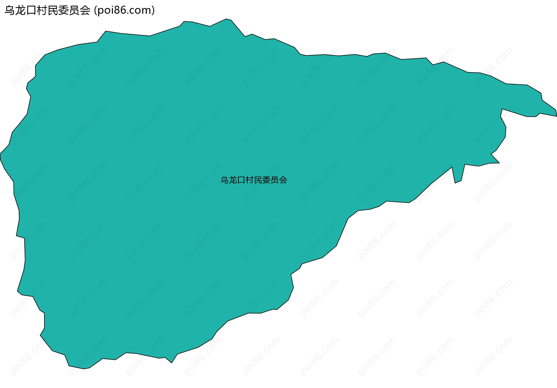 乌龙口村民委员会边界地图