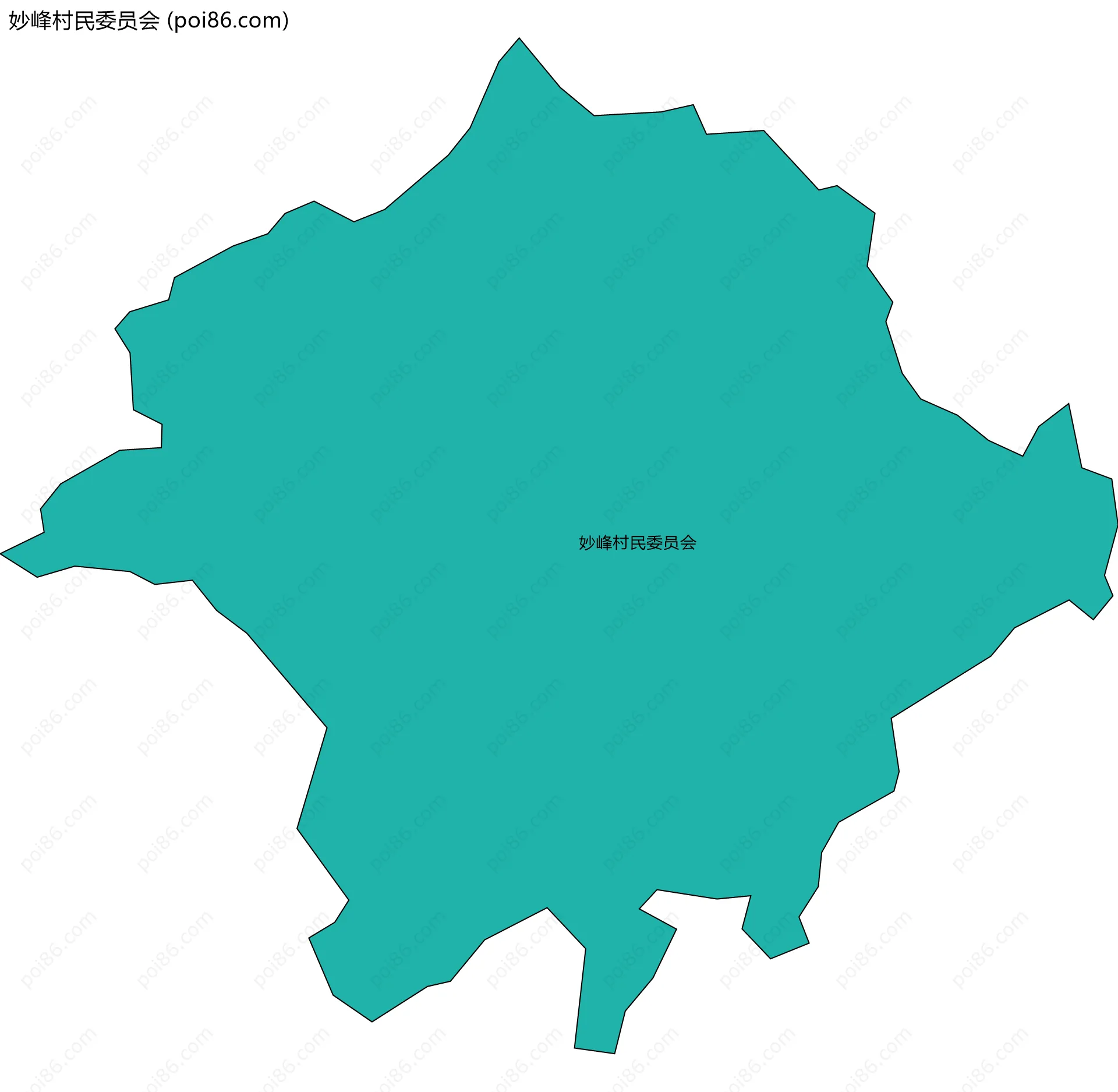 妙峰村民委员会边界地图