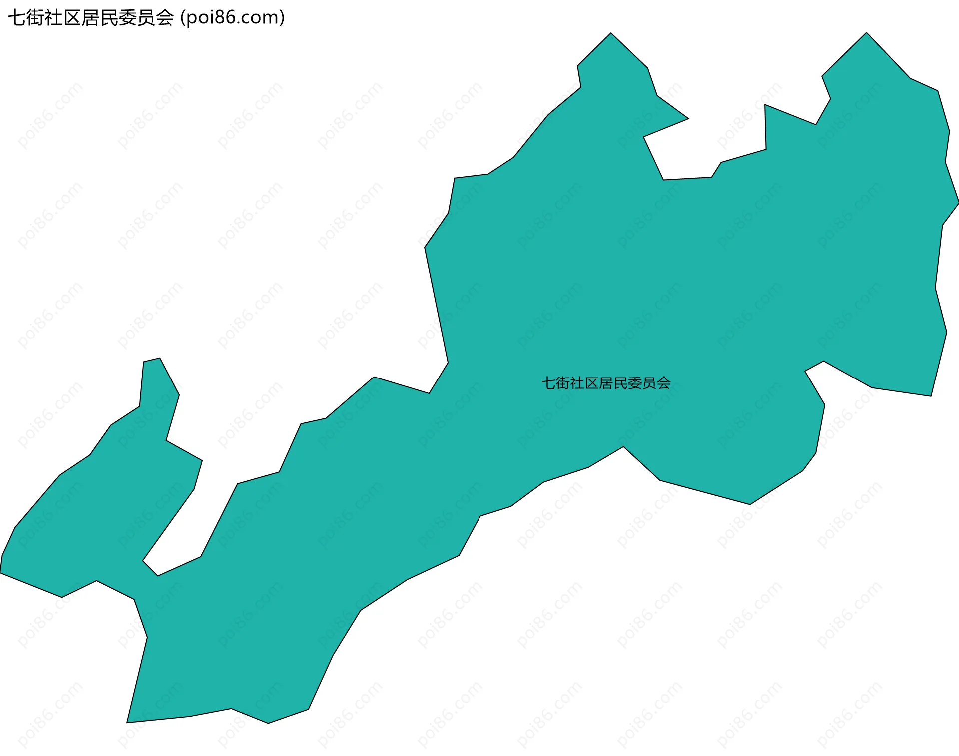 七街社区居民委员会边界地图