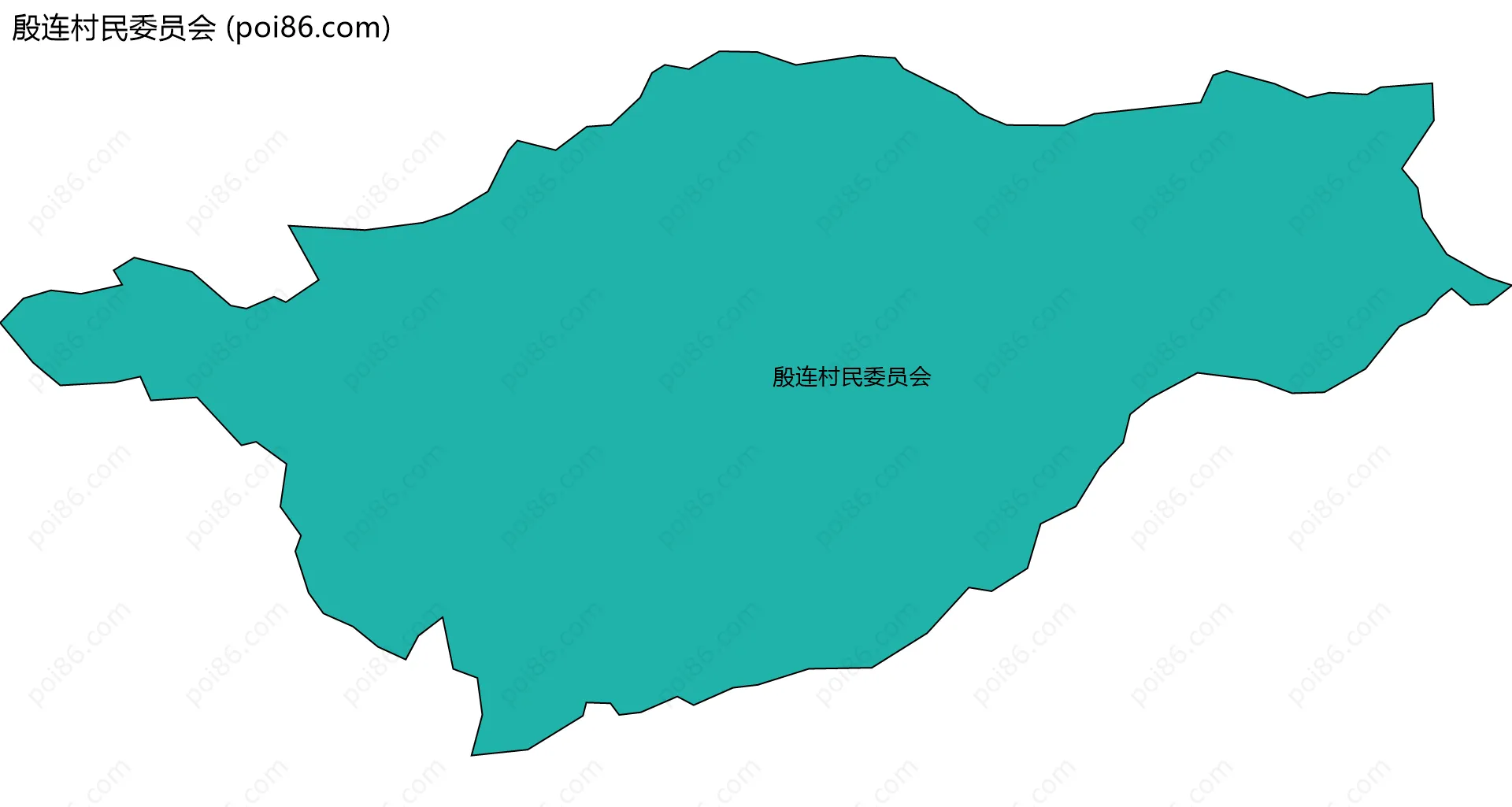 殷连村民委员会边界地图