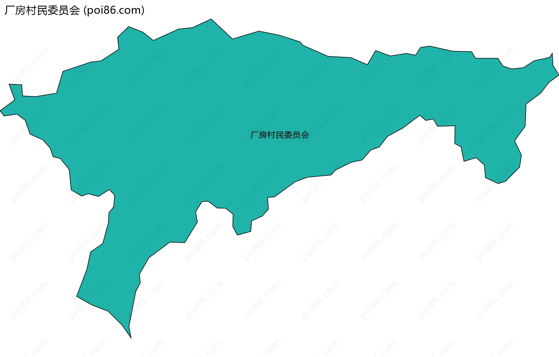 厂房村民委员会边界地图