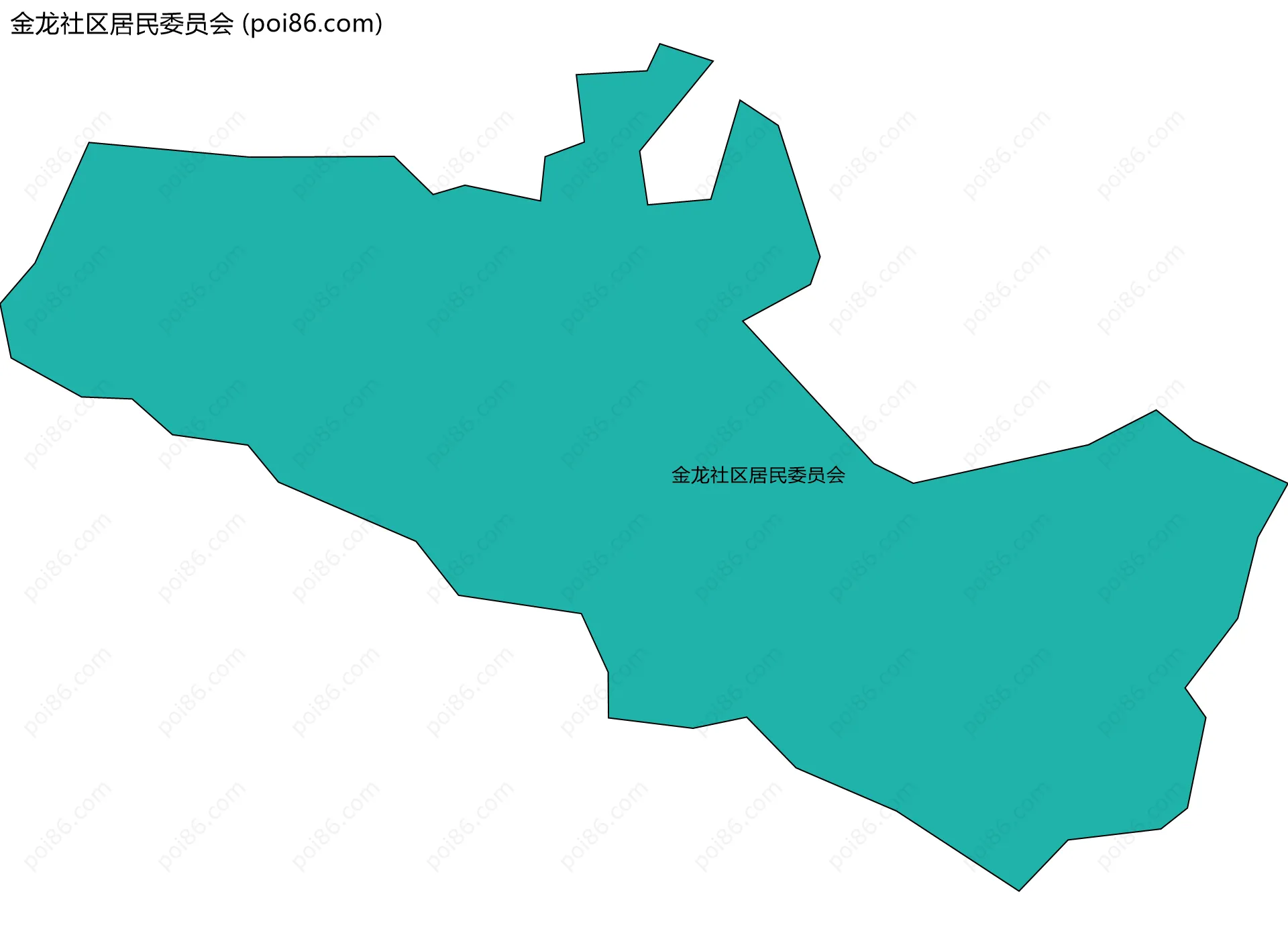 金龙社区居民委员会边界地图