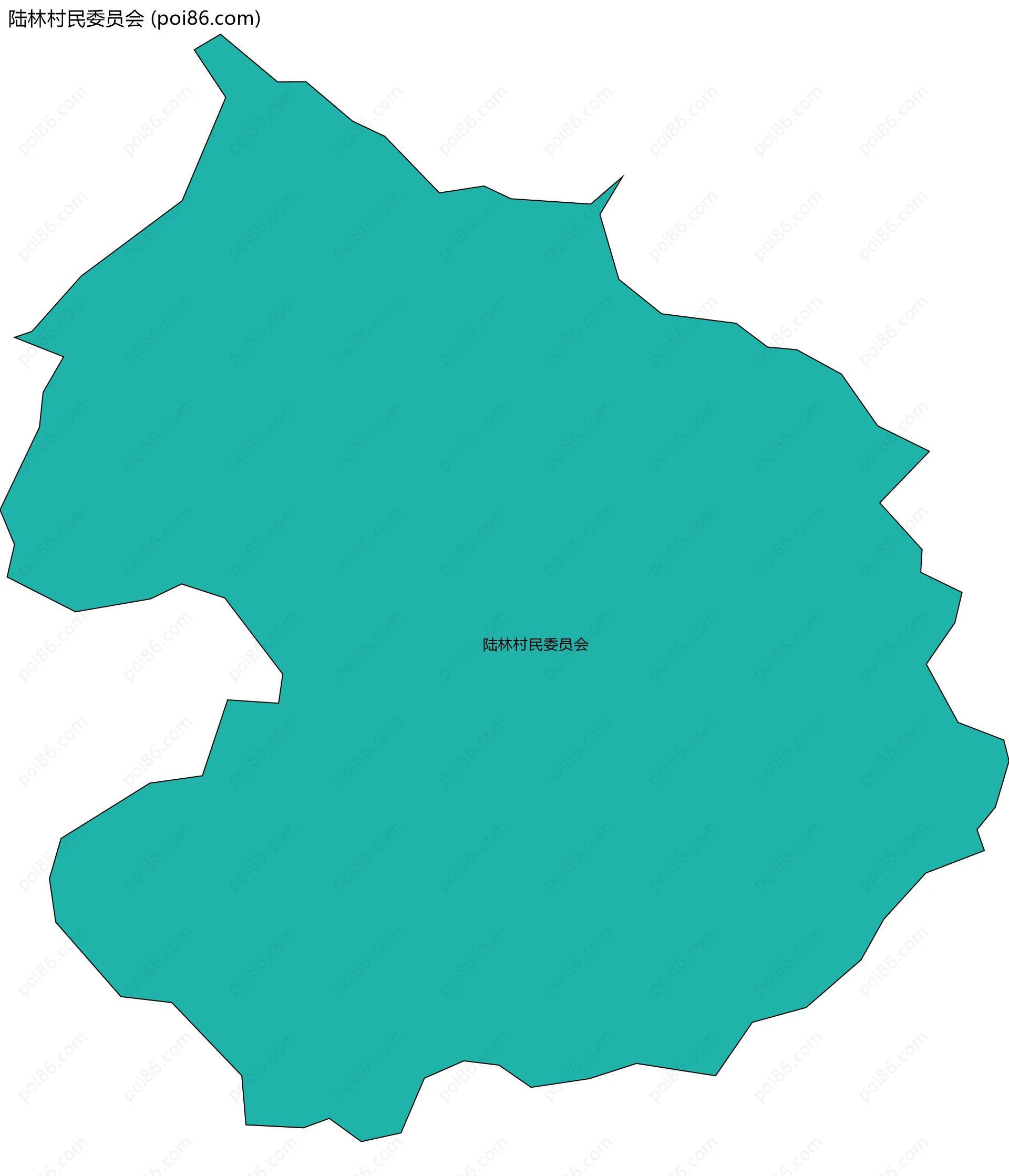 陆林村民委员会边界地图