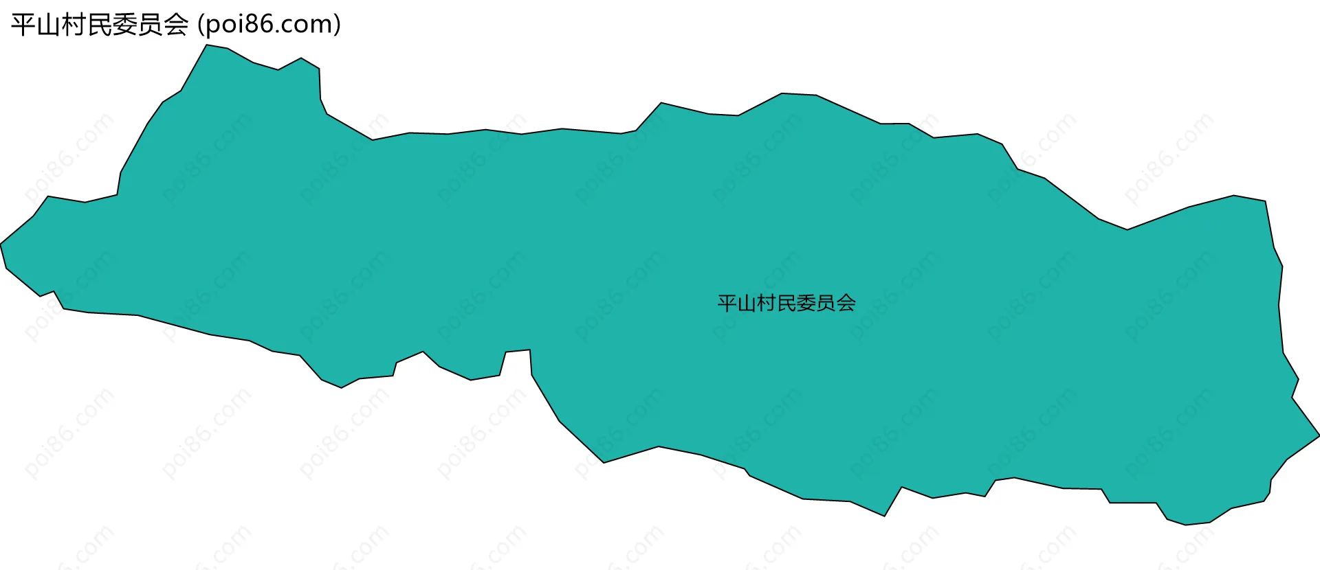 平山村民委员会边界地图