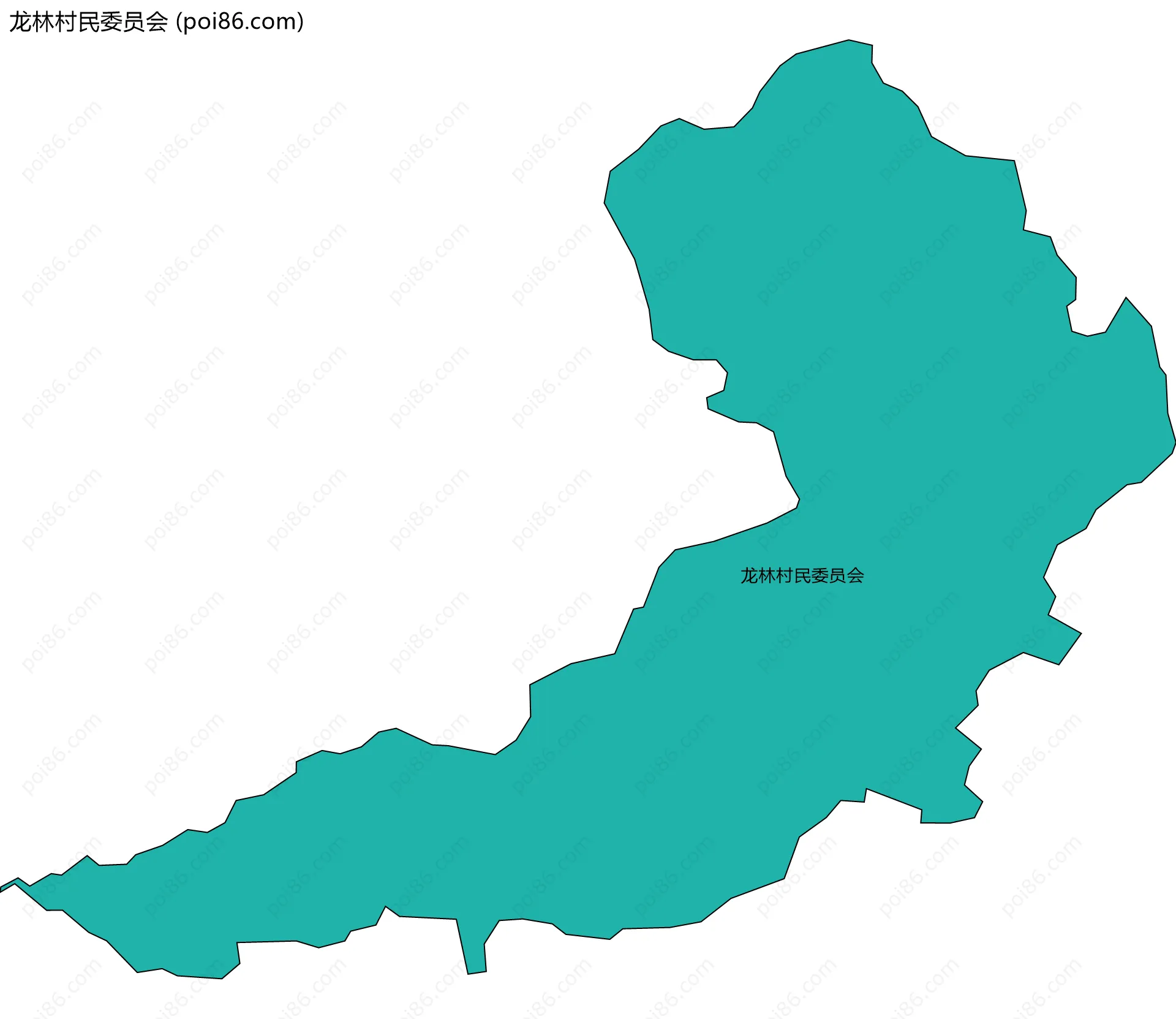 龙林村民委员会边界地图