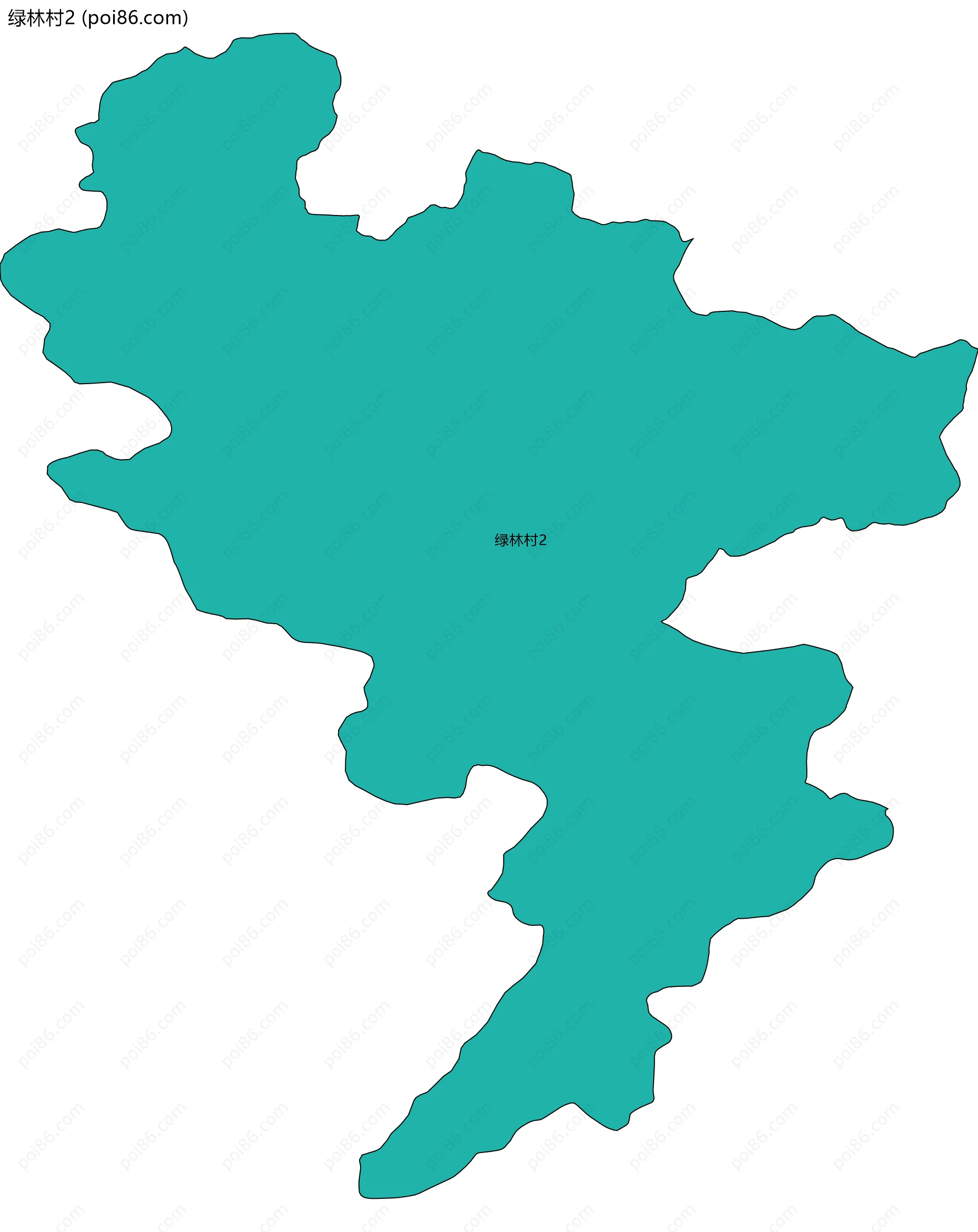 绿林村2边界地图