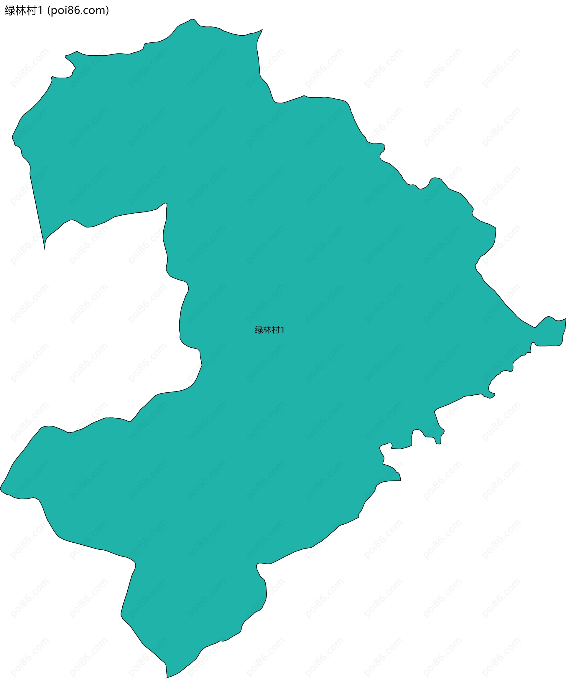 绿林村1边界地图