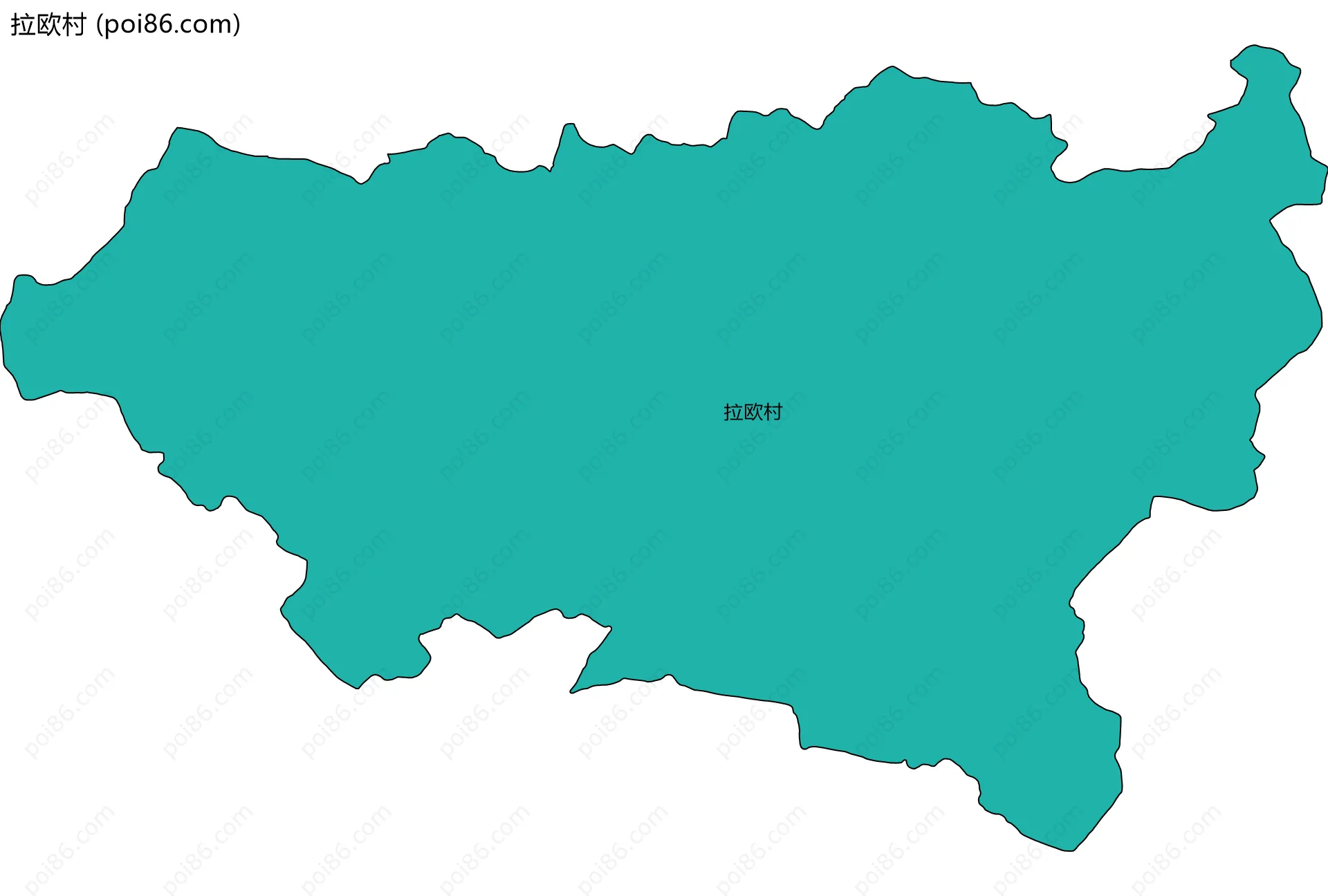 拉欧村边界地图