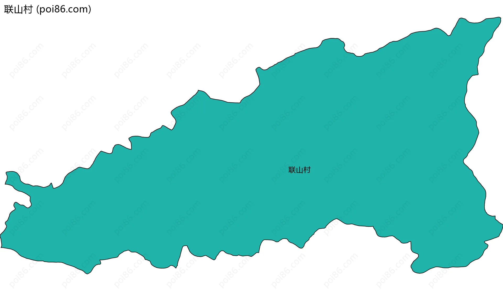 联山村边界地图