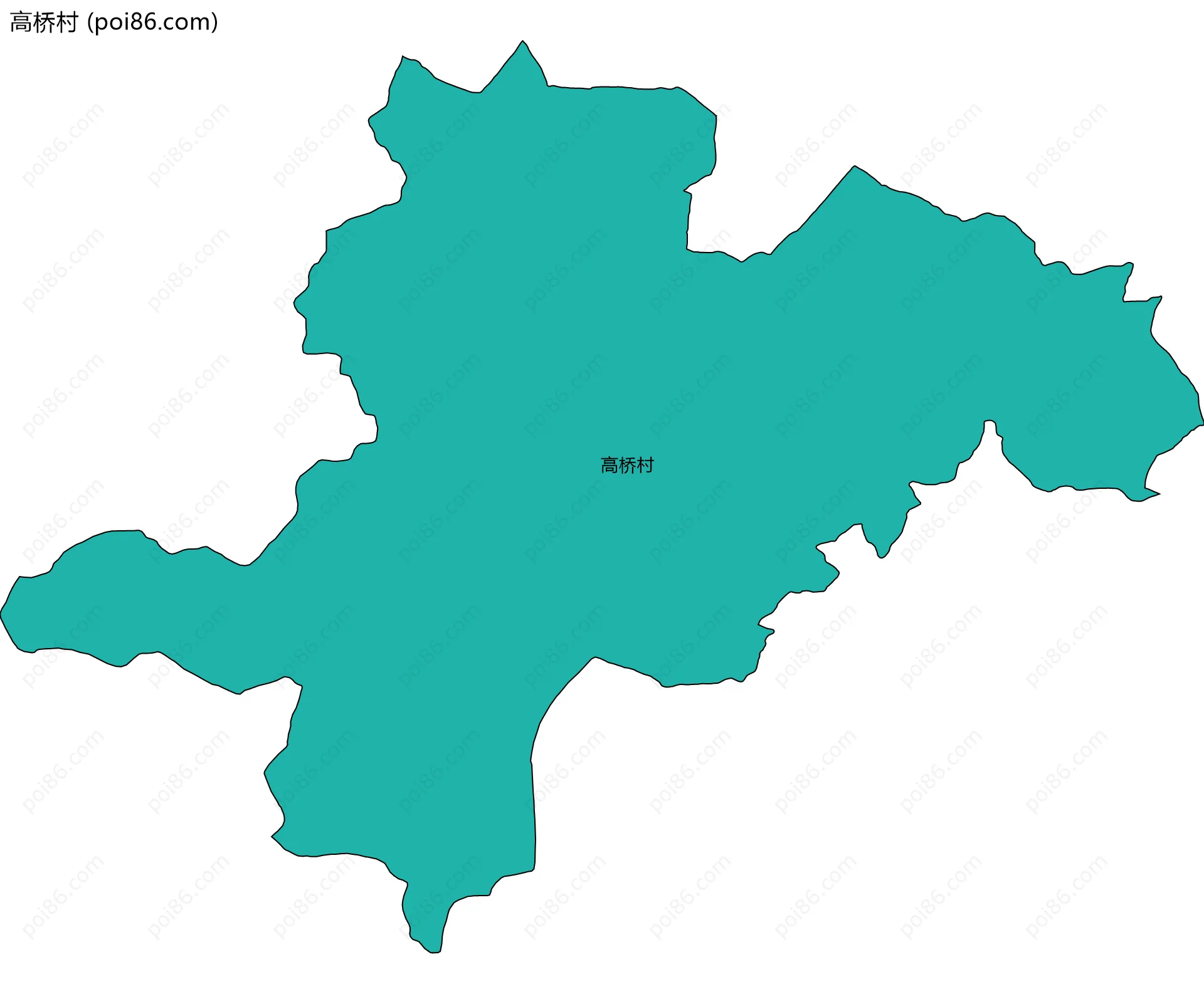 高桥村边界地图