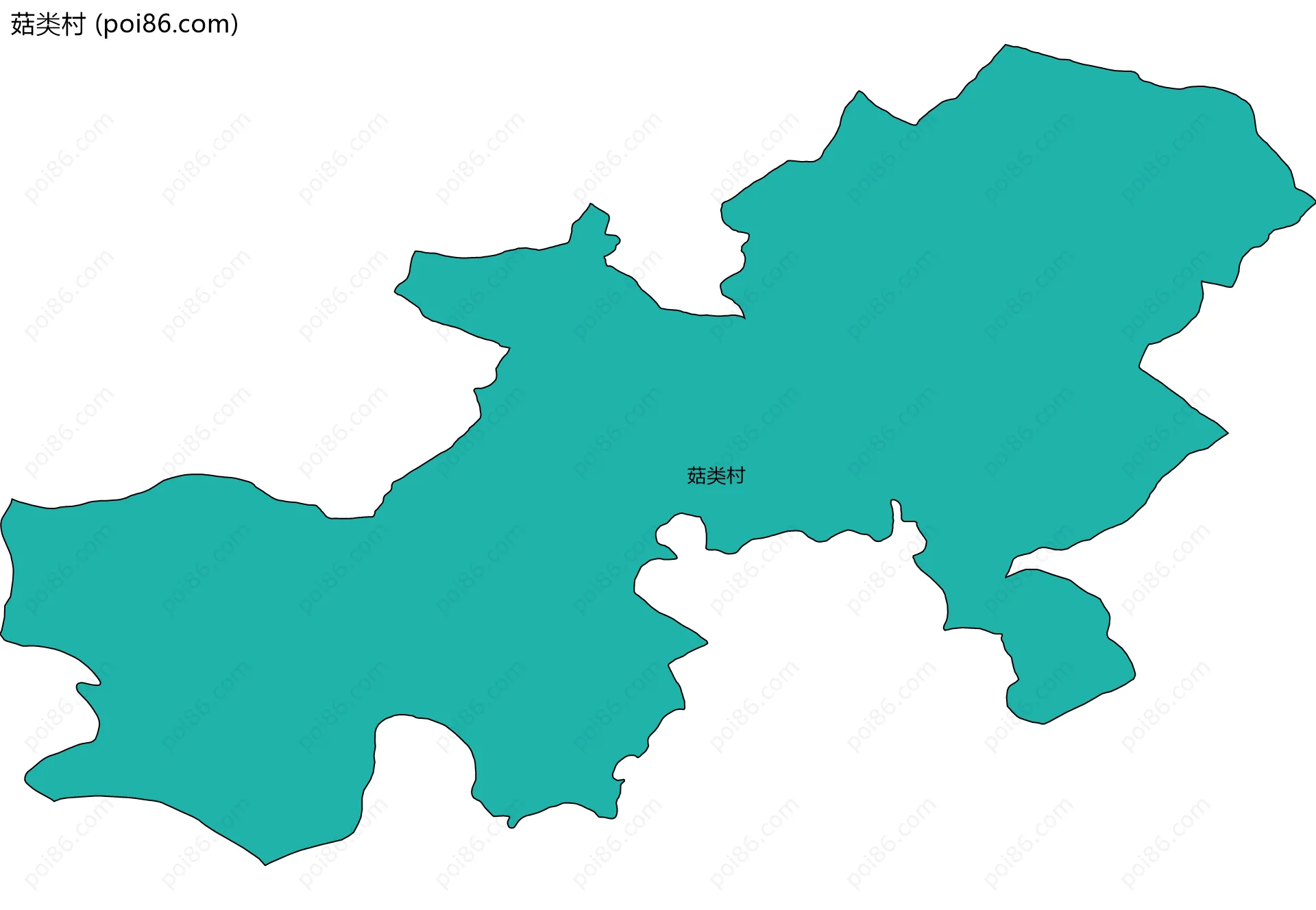 菇类村边界地图