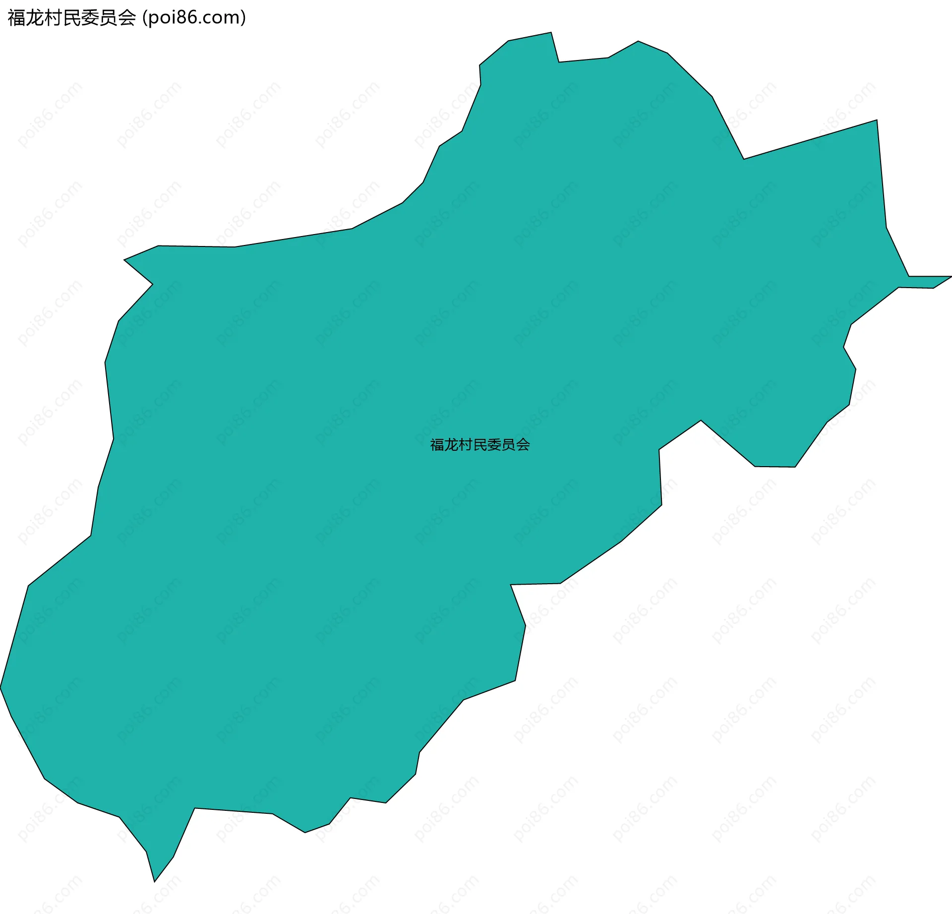 福龙村民委员会边界地图