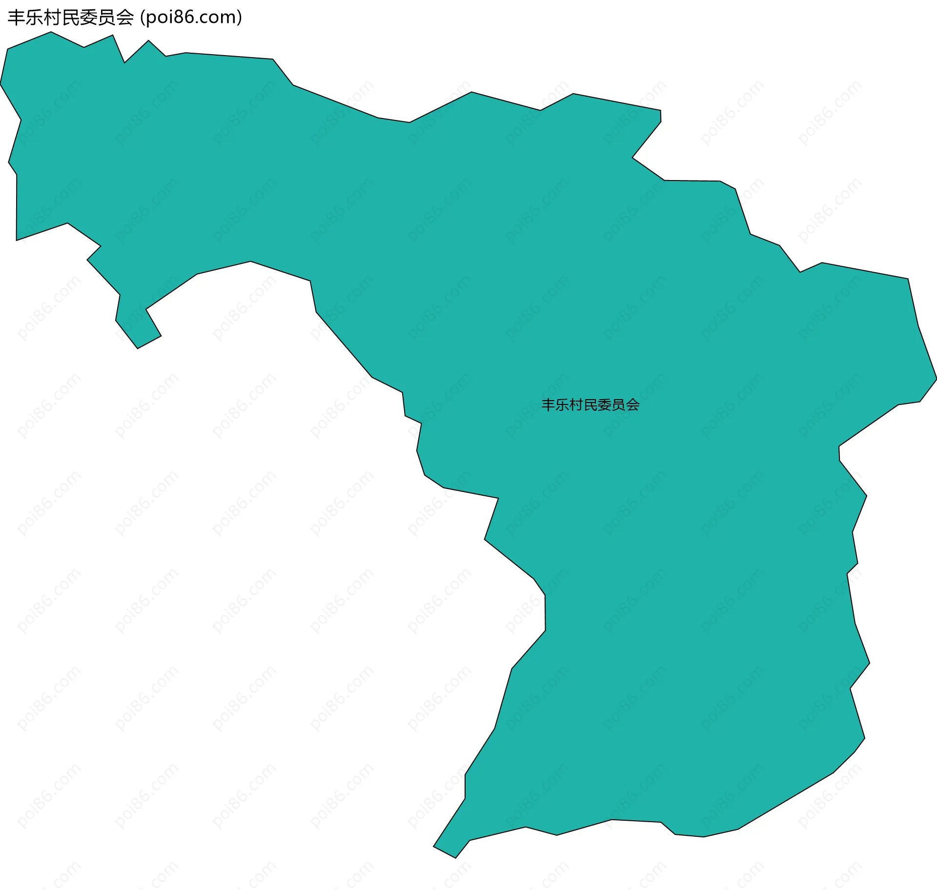 丰乐村民委员会边界地图