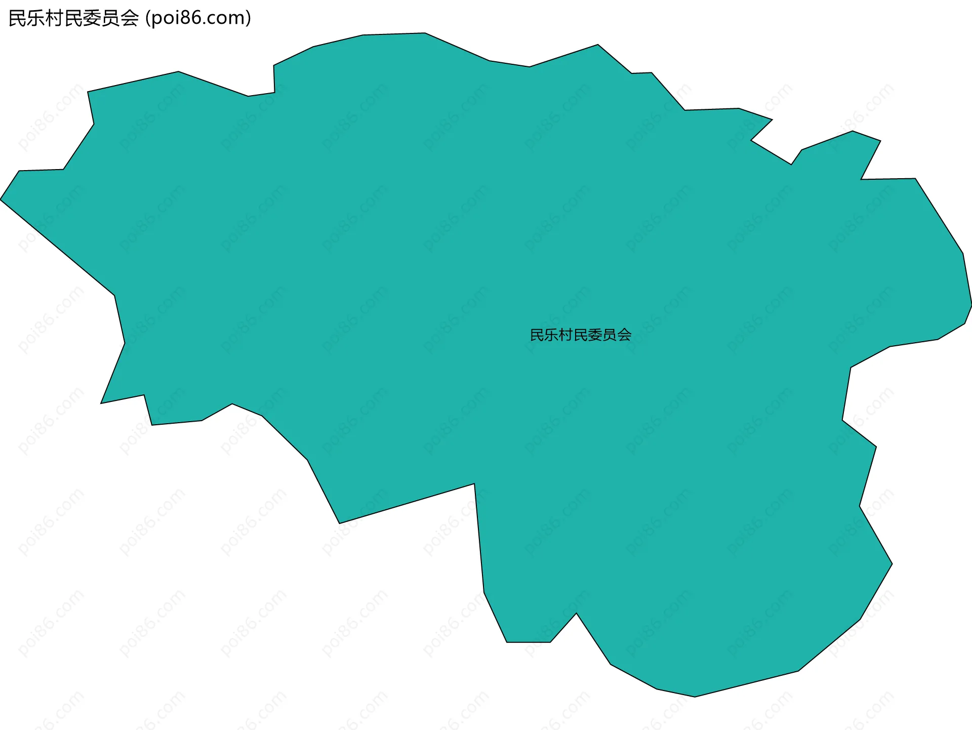 民乐村民委员会边界地图
