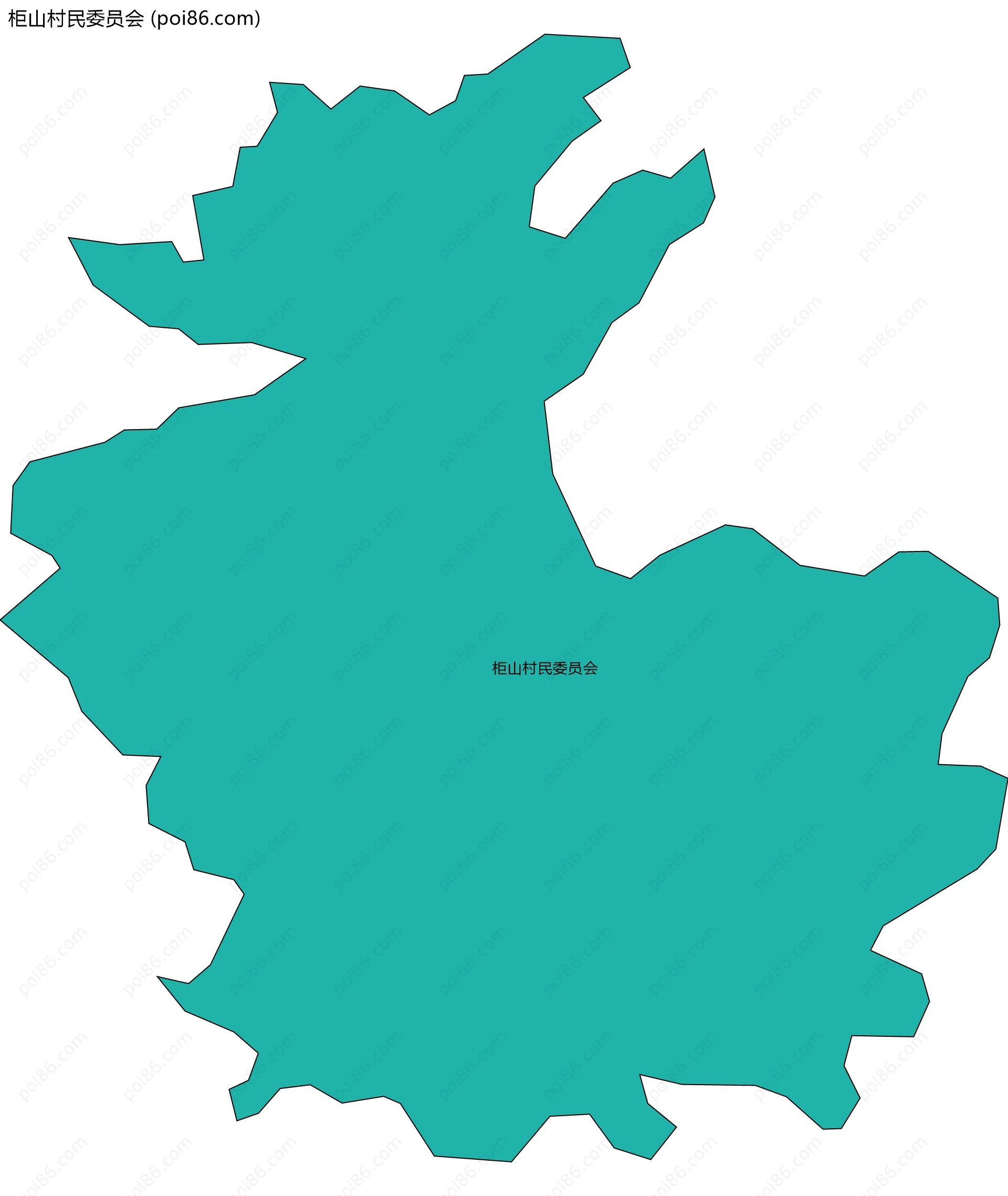 柜山村民委员会边界地图