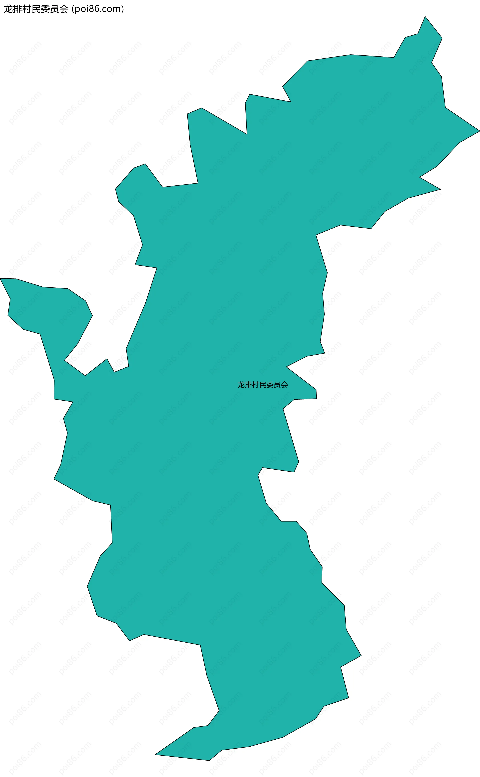 龙排村民委员会边界地图