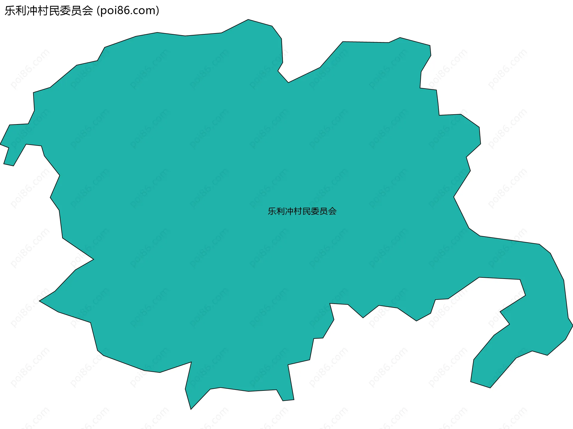 乐利冲村民委员会边界地图
