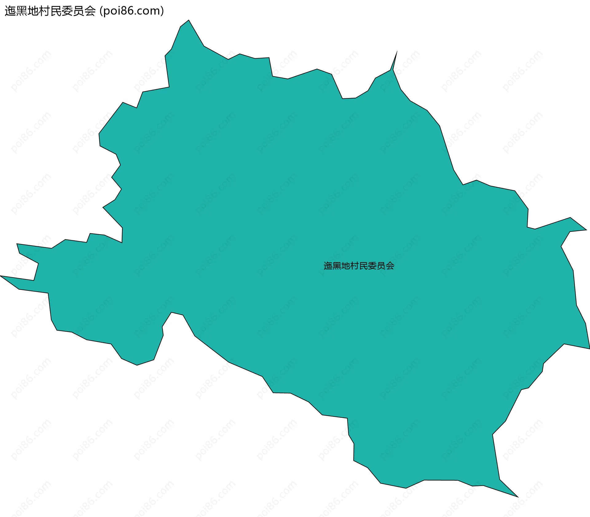 迤黑地村民委员会边界地图