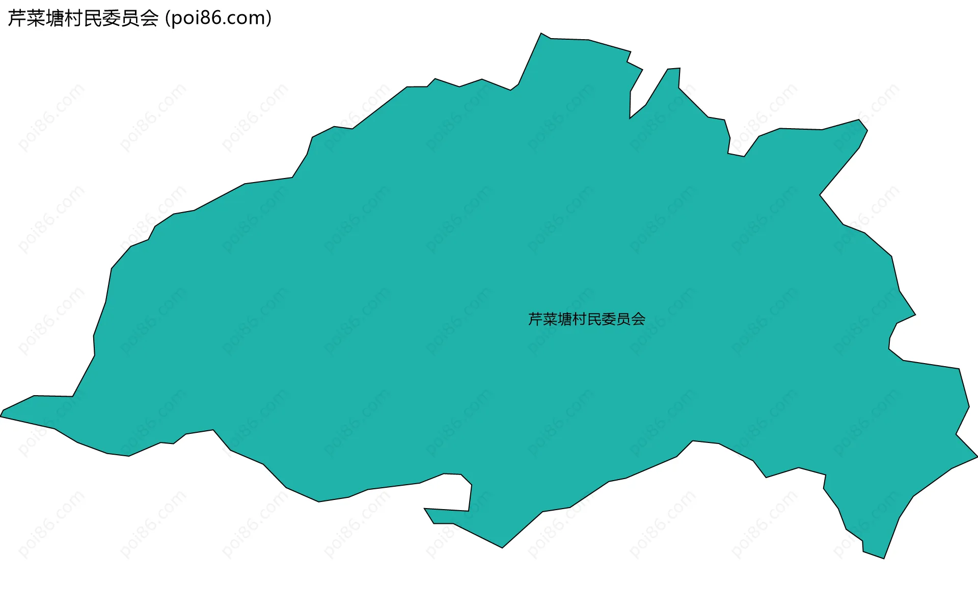 芹菜塘村民委员会边界地图