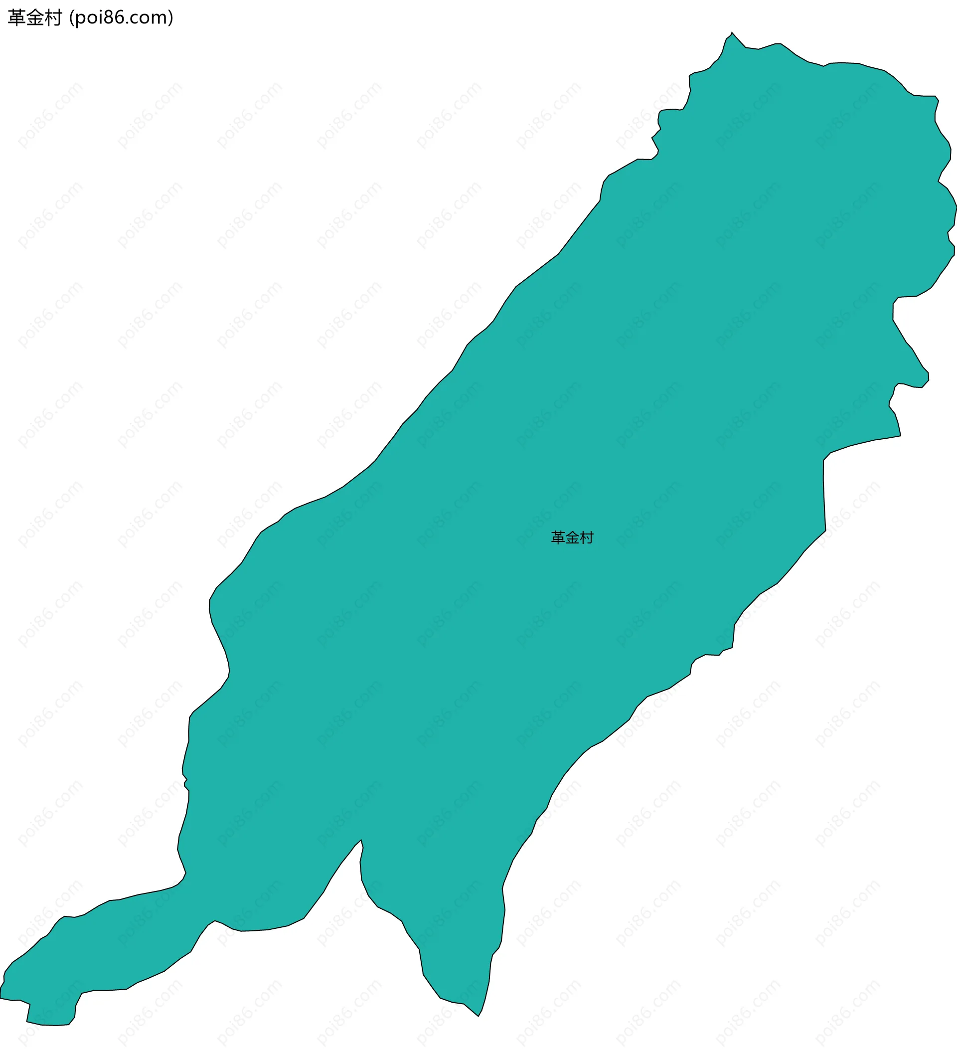 革金村边界地图