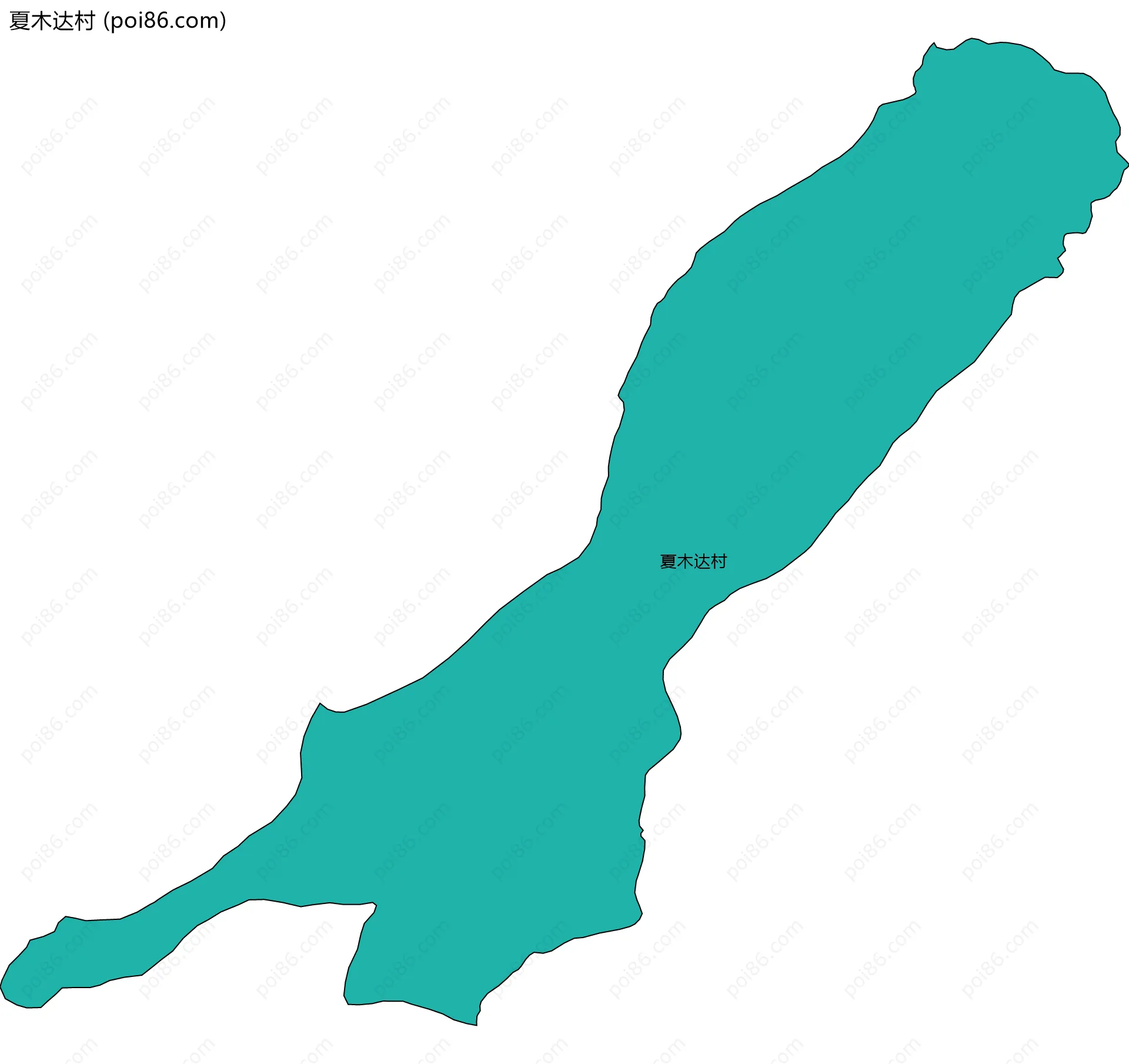 夏木达村边界地图