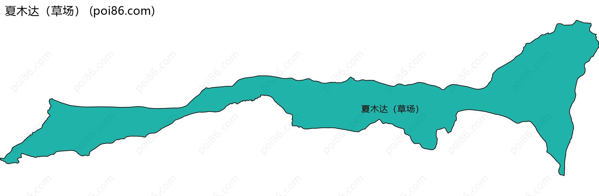 夏木达（草场）边界地图