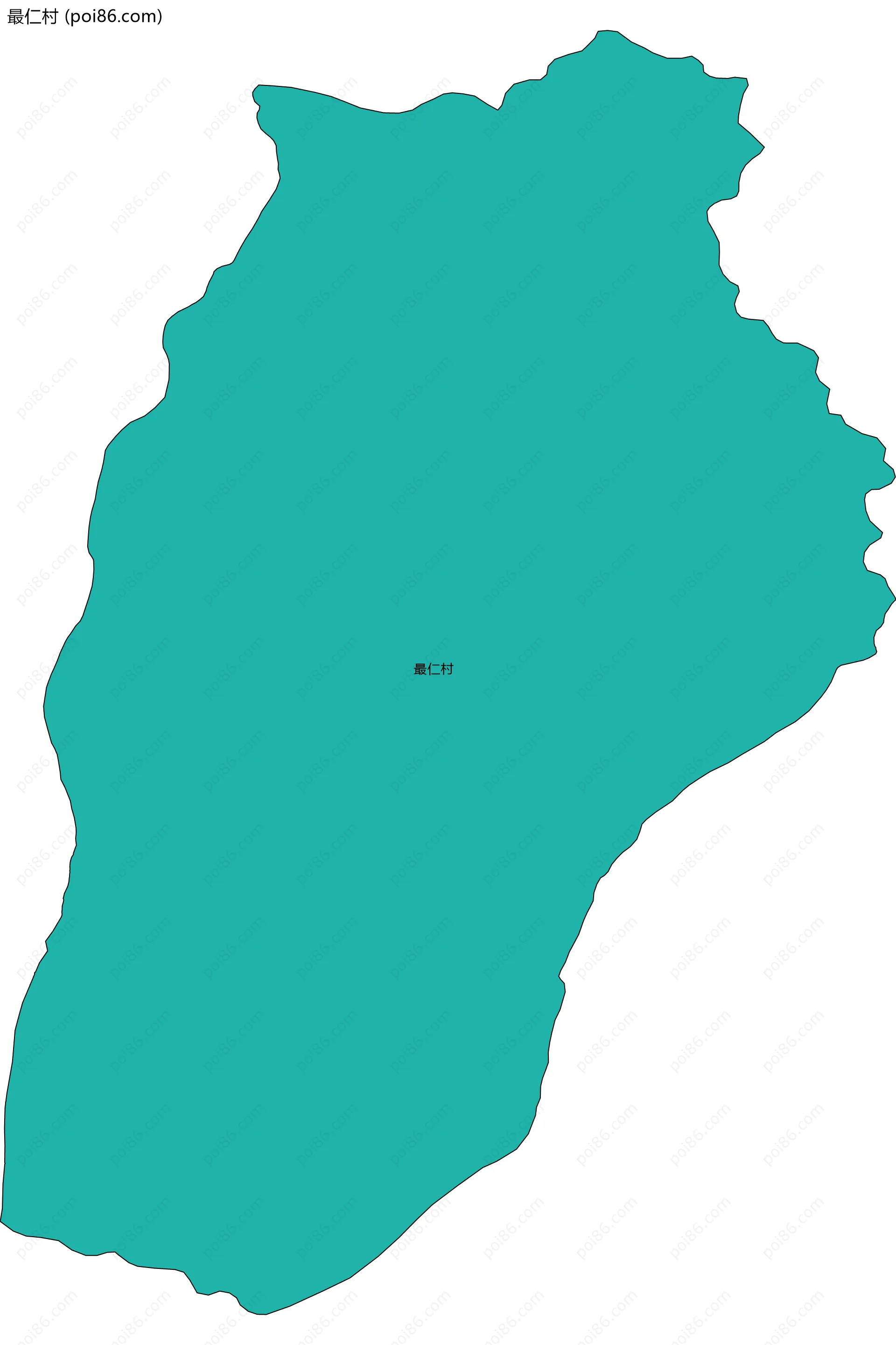 最仁村边界地图