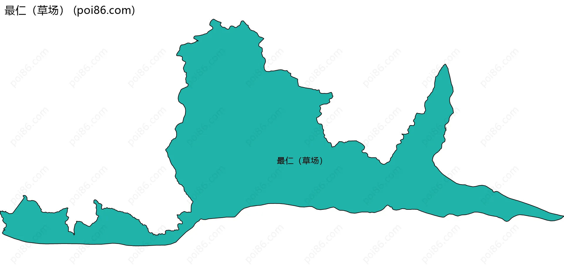 最仁（草场）边界地图