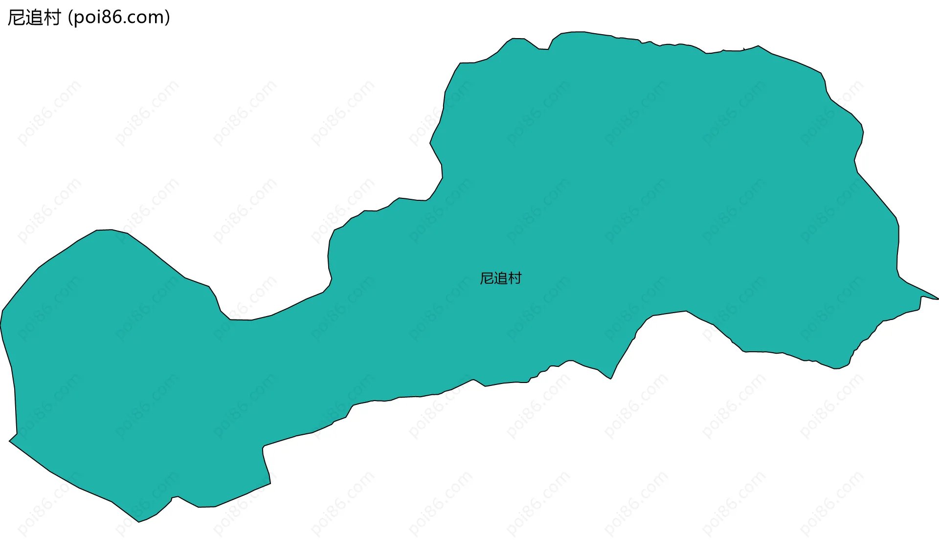 尼追村边界地图