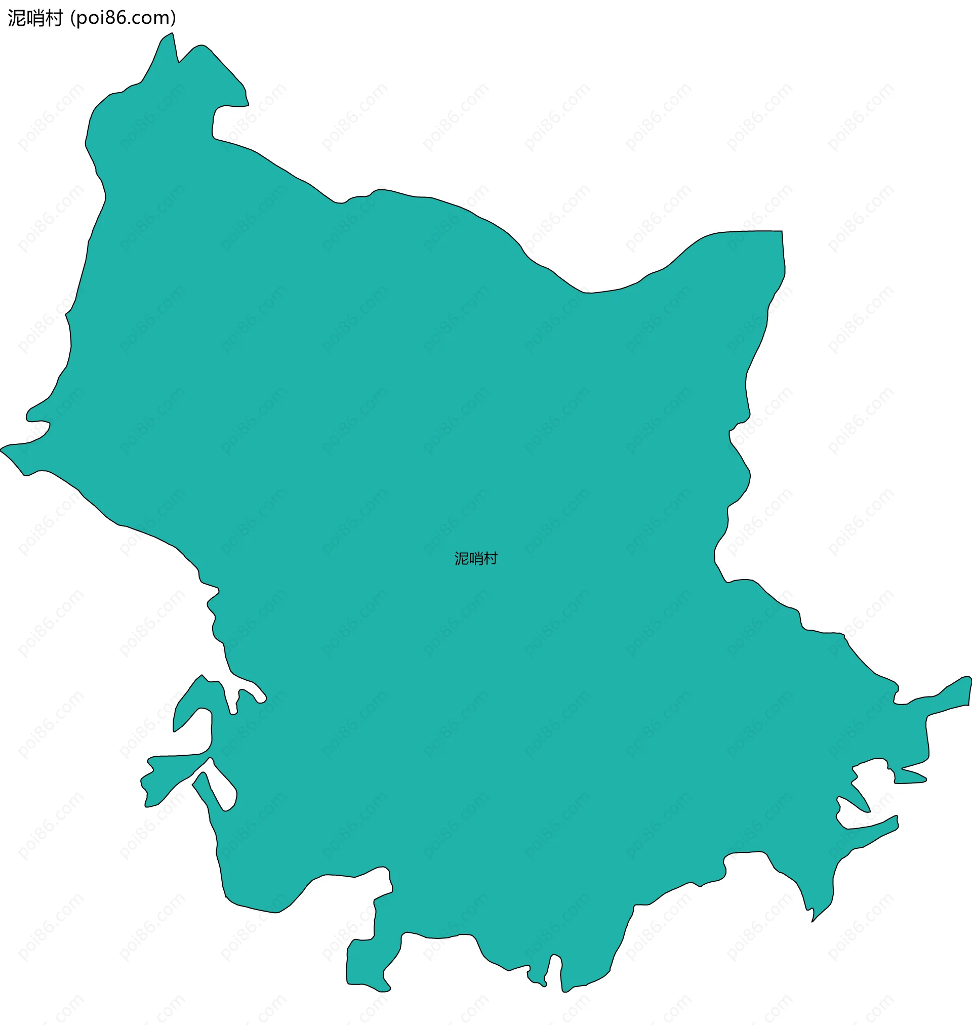泥哨村边界地图