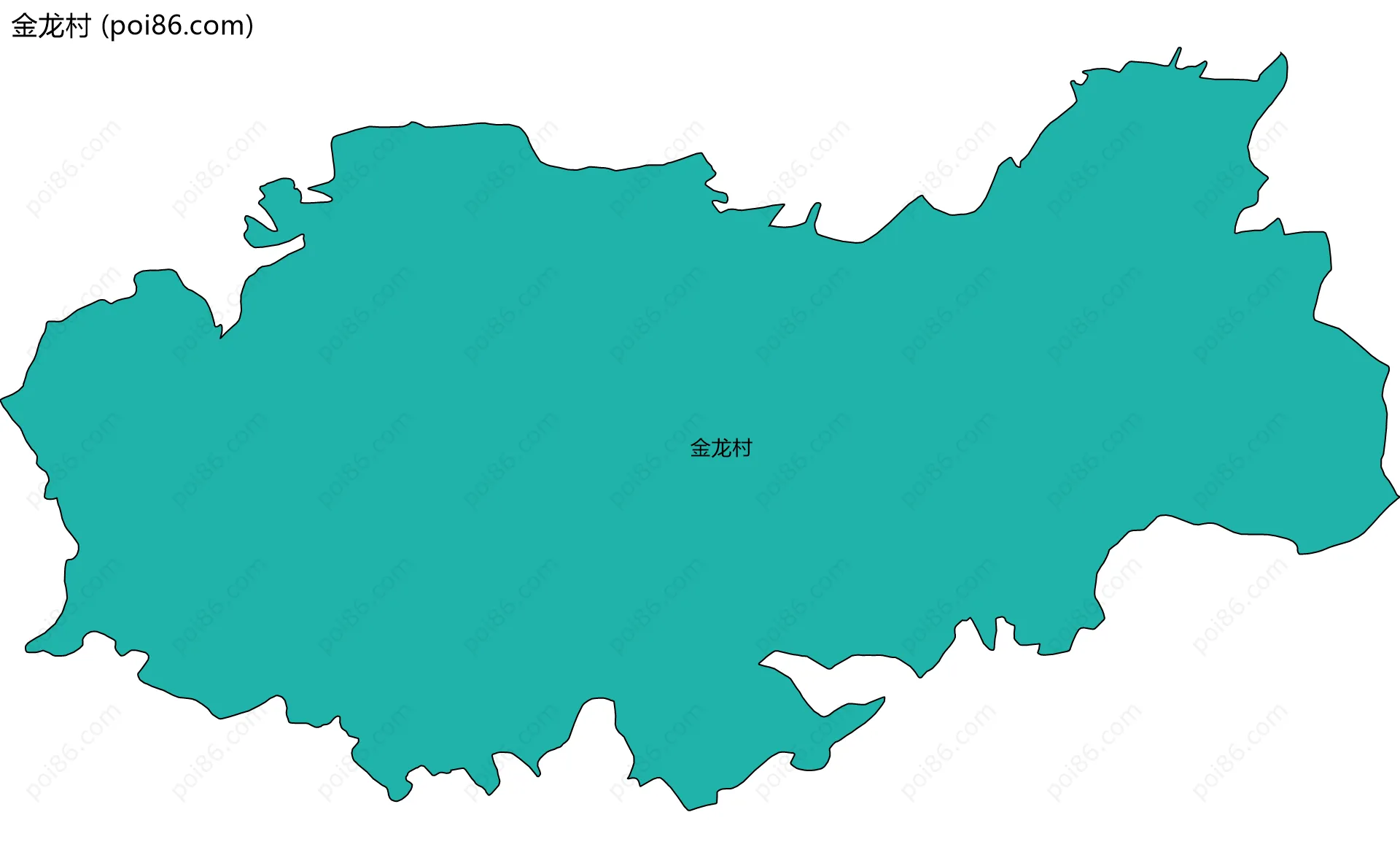 金龙村边界地图