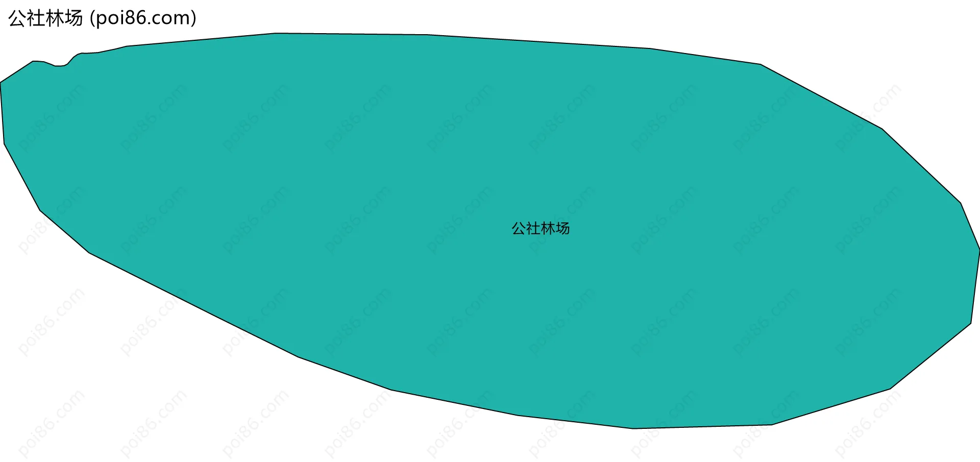 公社林场边界地图